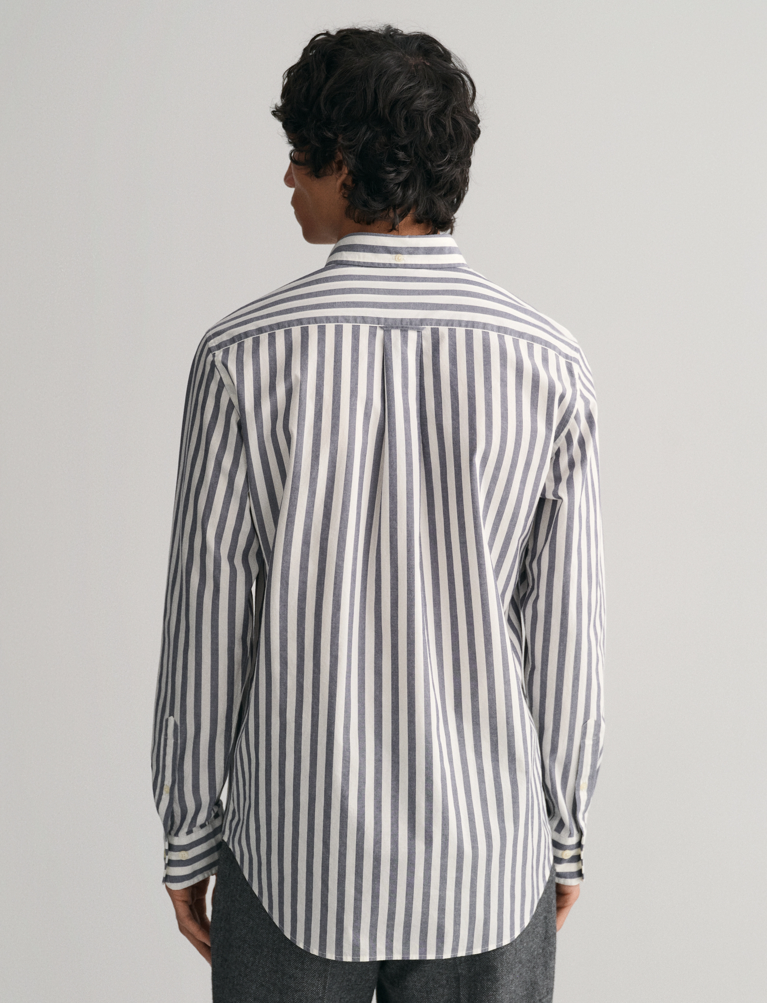 GANT - REG POPLIN STRIPE SHIRT - classic blue - 3