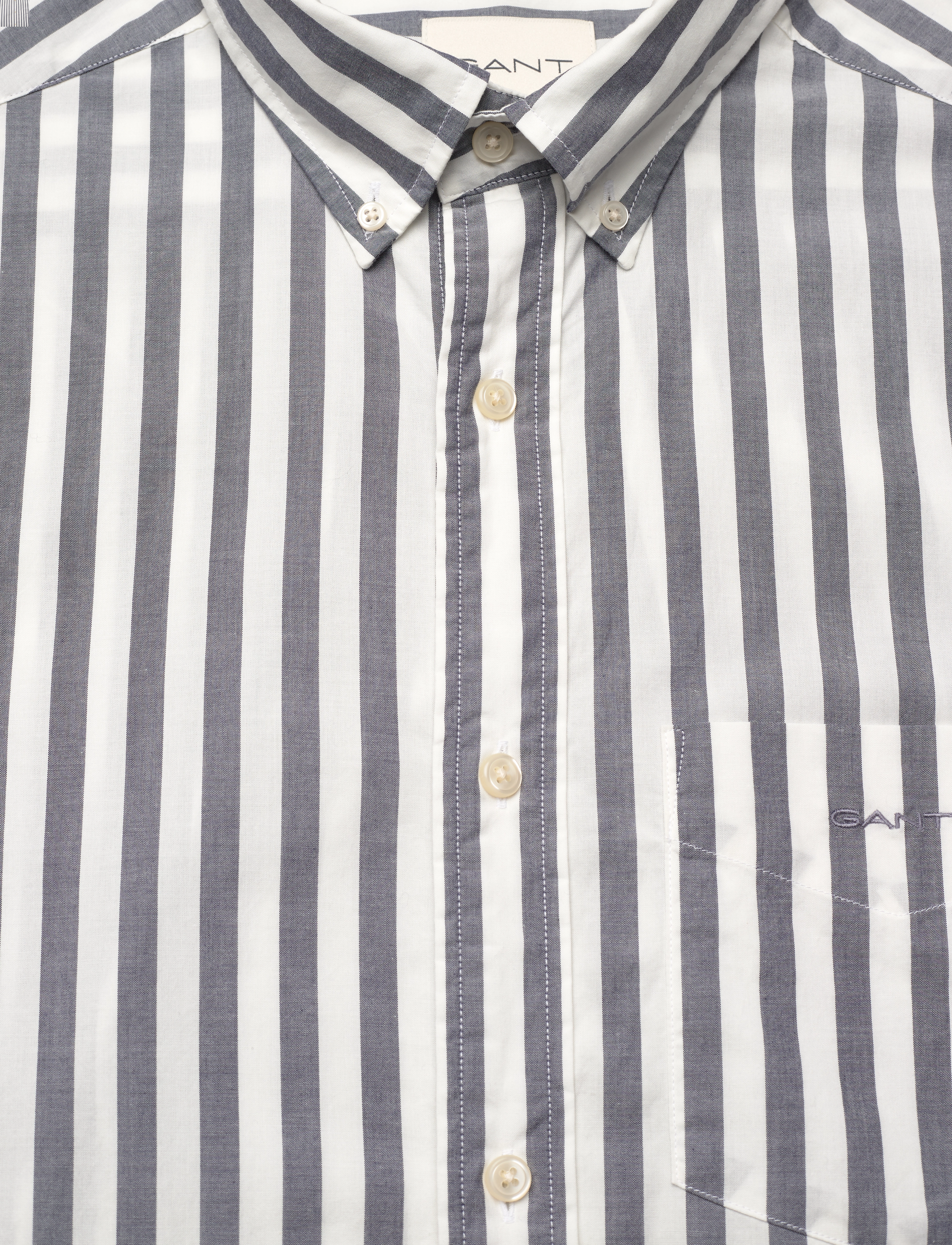 GANT - REG POPLIN STRIPE SHIRT - classic blue - 5