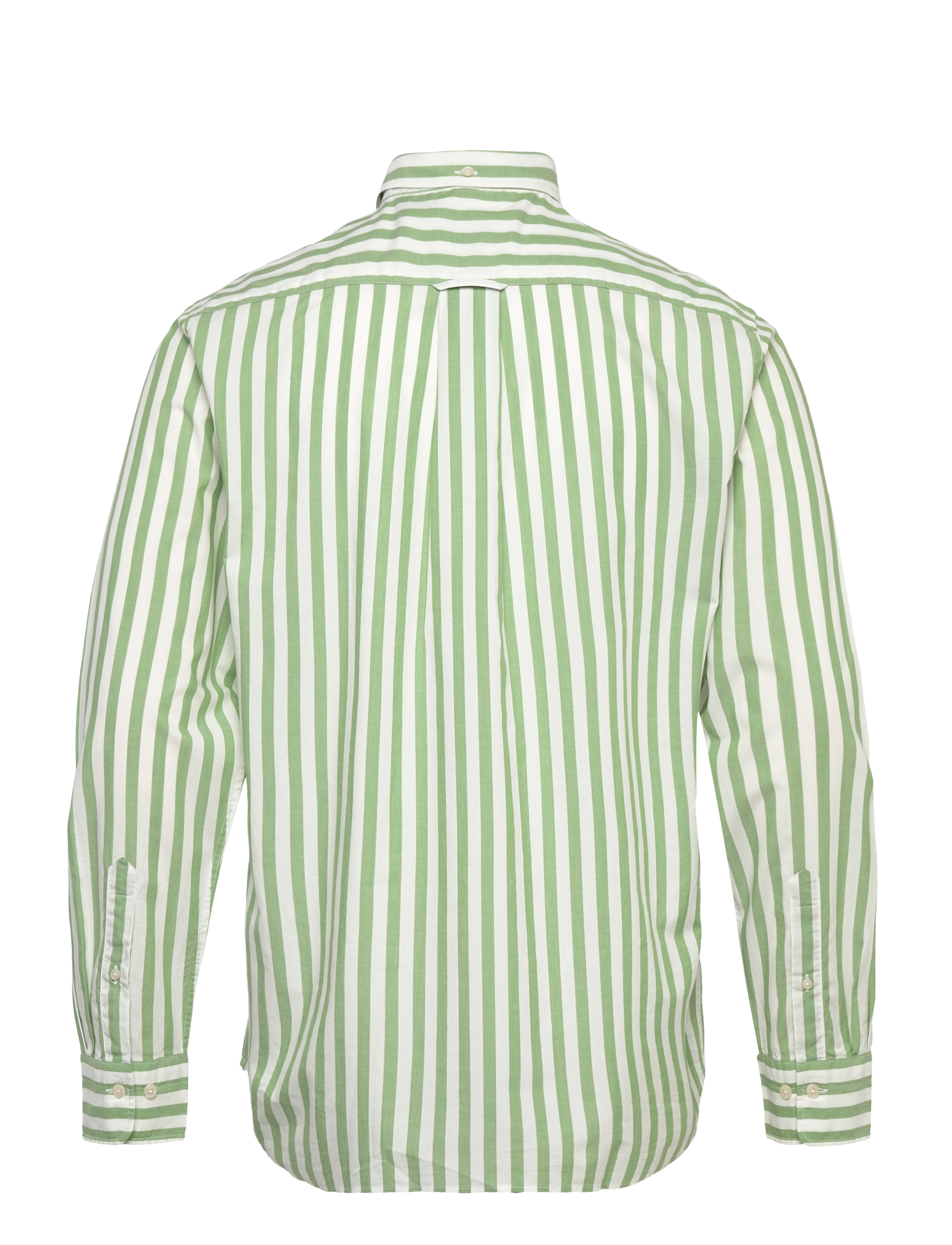 GANT - REG POPLIN STRIPE SHIRT - foliage green - 2