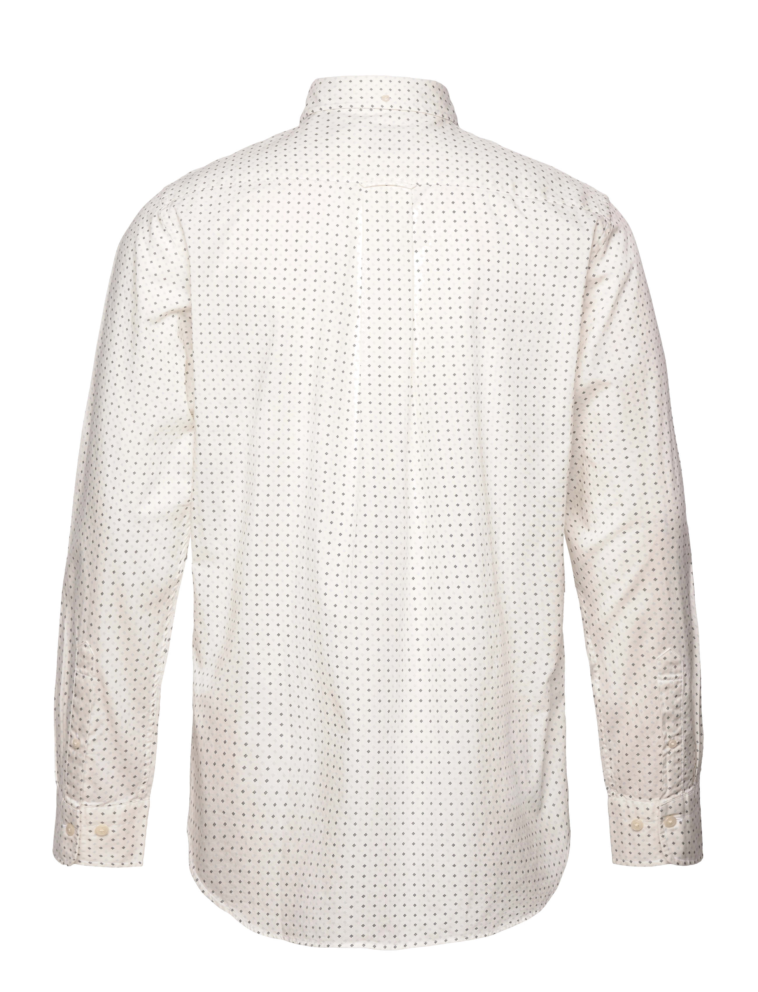 GANT - REG MICRO PRINT SHIRT - eggshell - 1