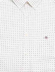GANT - REG MICRO PRINT SHIRT - kortärmade skjortor - eggshell - 2