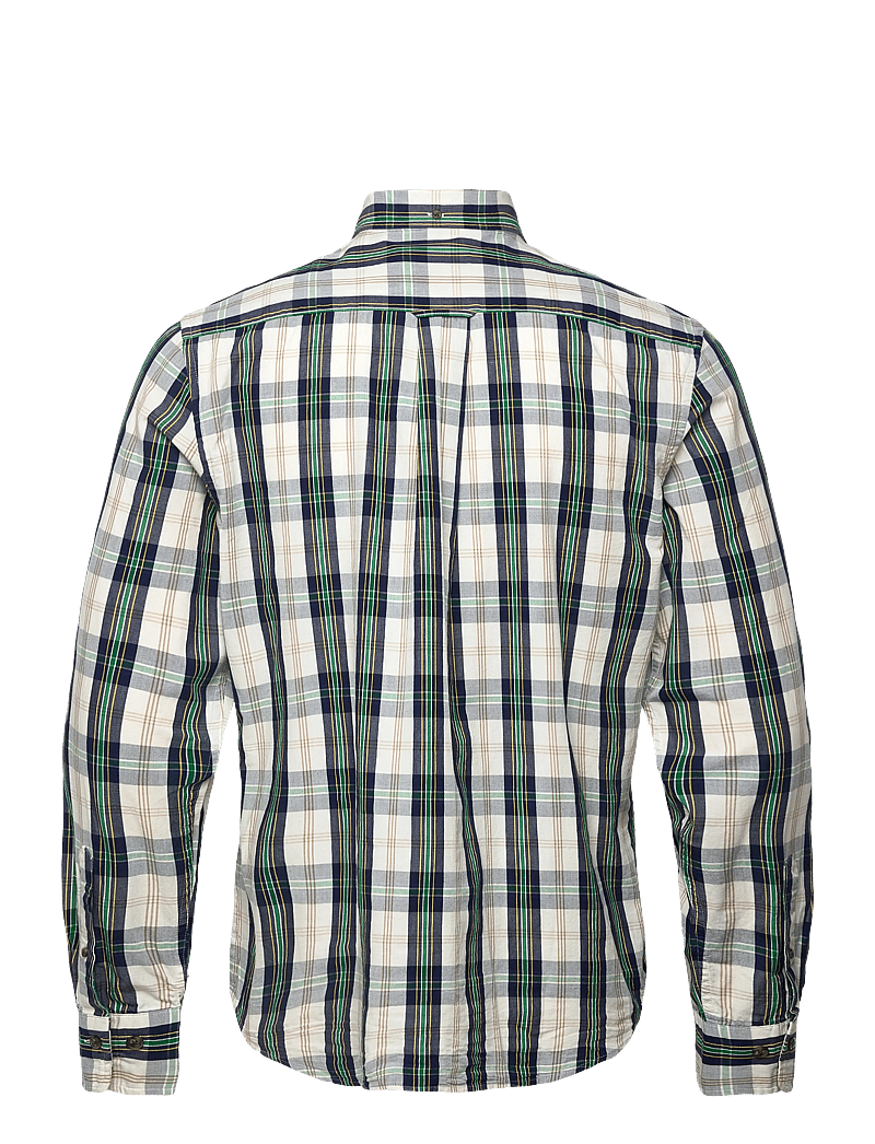 GANT - REG UT ARCHIVE POPLIN CHECK SHIRT - rutiga skjortor - eggshell - 2