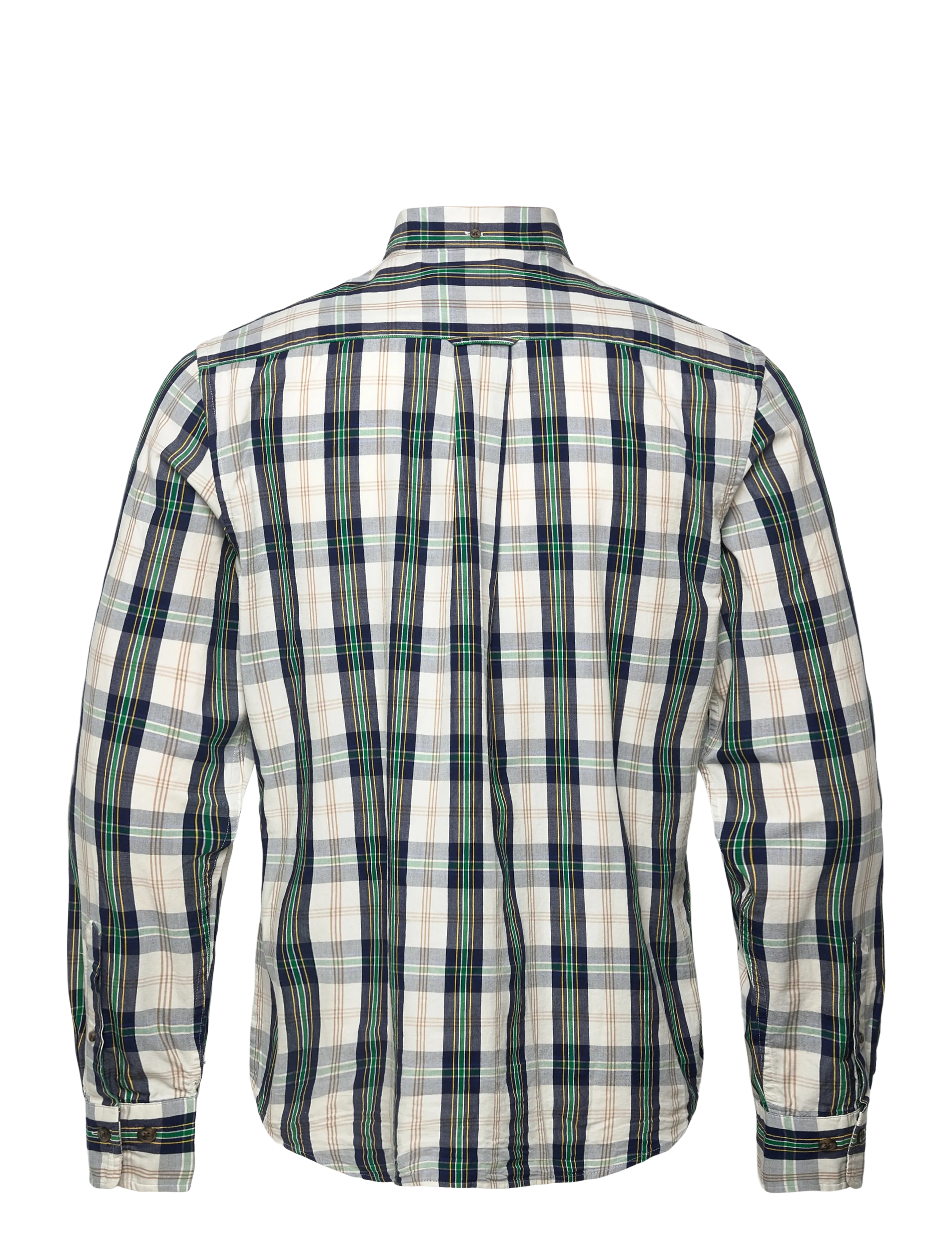 Gant - REG UT ARCHIVE POPLIN CHECK SHIRT - ternede skjorter - eggshell - 2