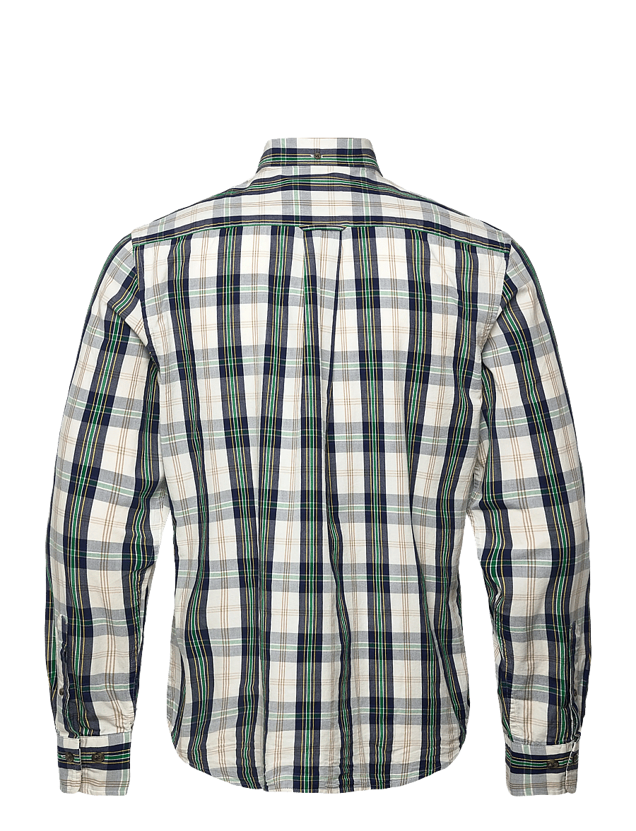 Gant - REG UT ARCHIVE POPLIN CHECK SHIRT - ternede skjorter - eggshell - 2