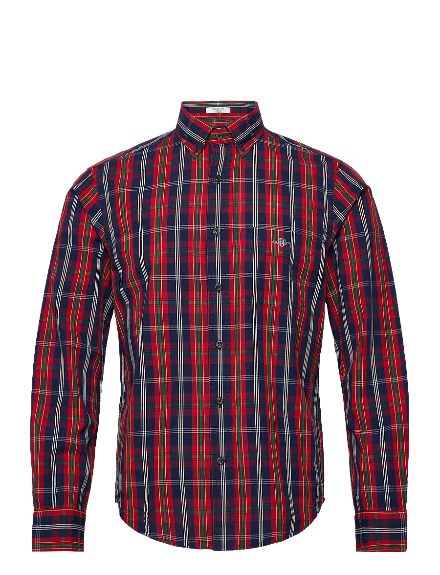 Gant - REG UT ARCHIVE POPLIN CHECK SHIRT - karierte hemden - persian blue - 1