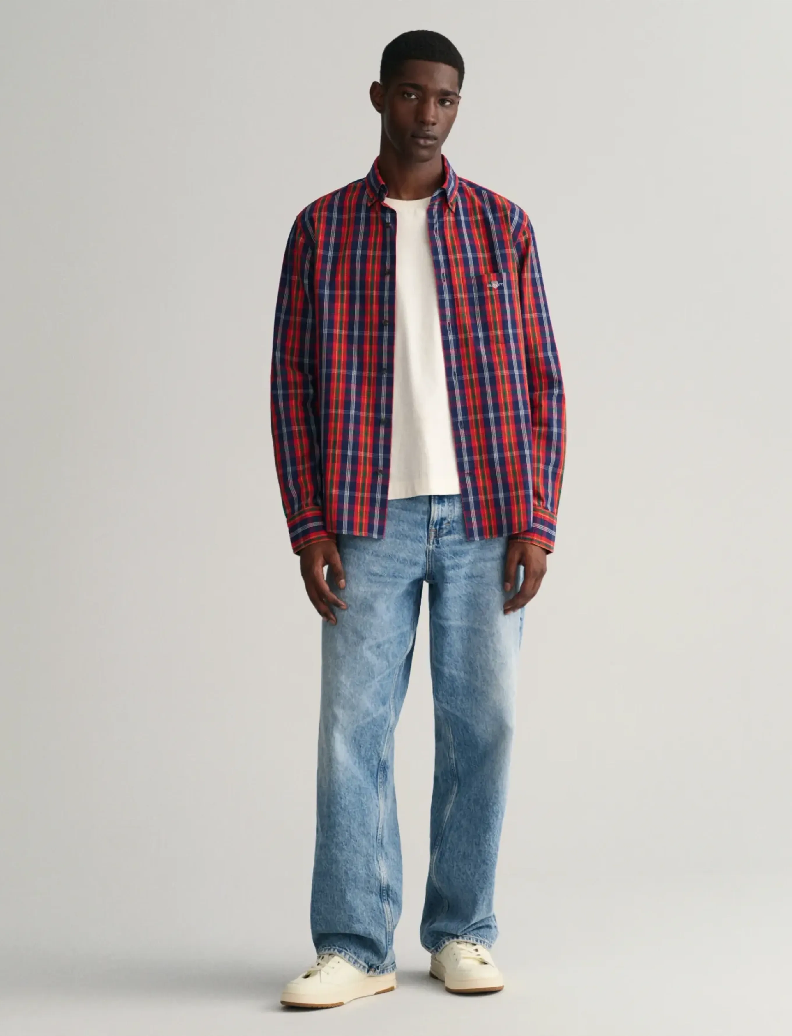 Gant - REG UT ARCHIVE POPLIN CHECK SHIRT - karierte hemden - persian blue - 4