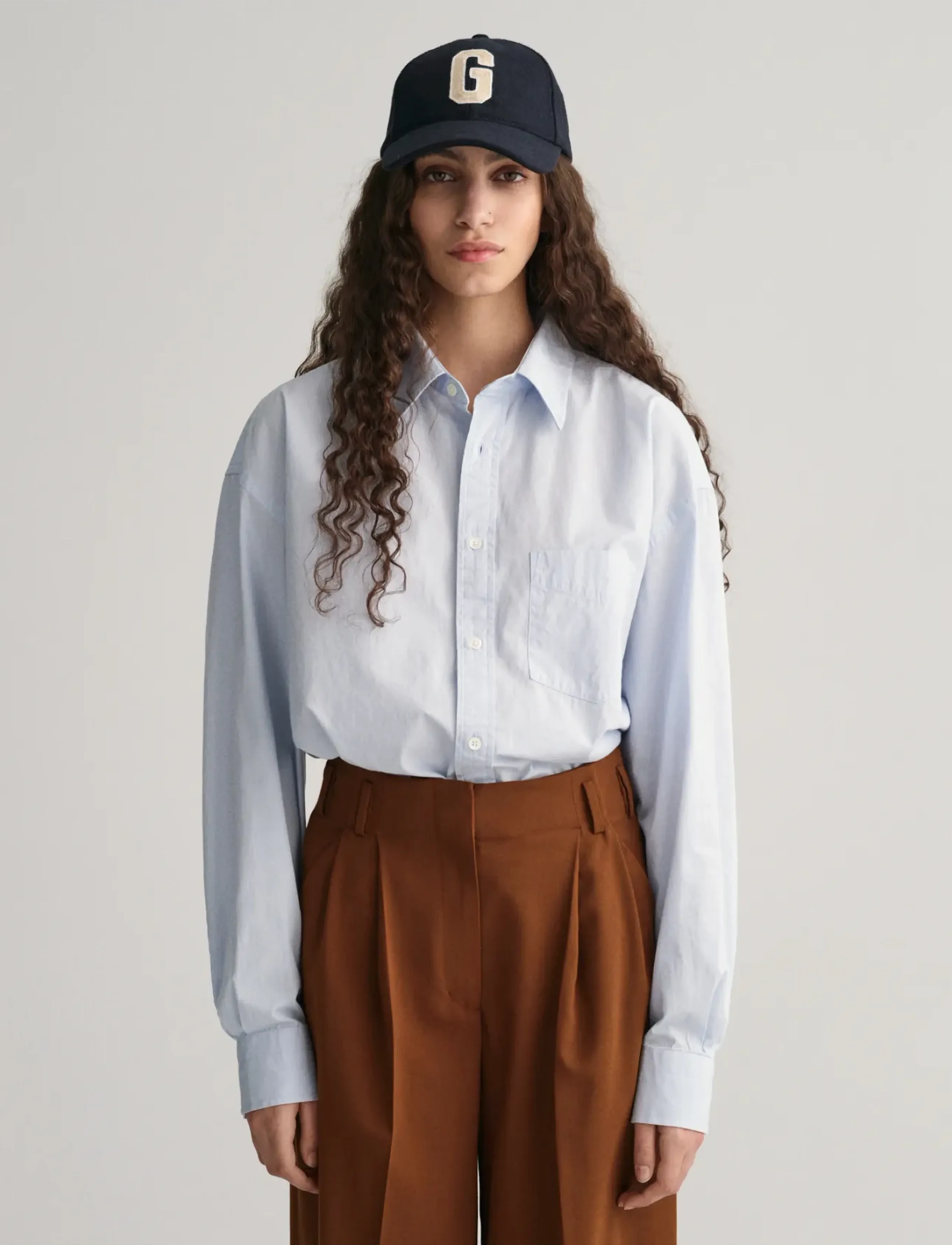 GANT OS COMPACT POPLIN SHIRT - Kollektionen - LIGHT BLUE / blue