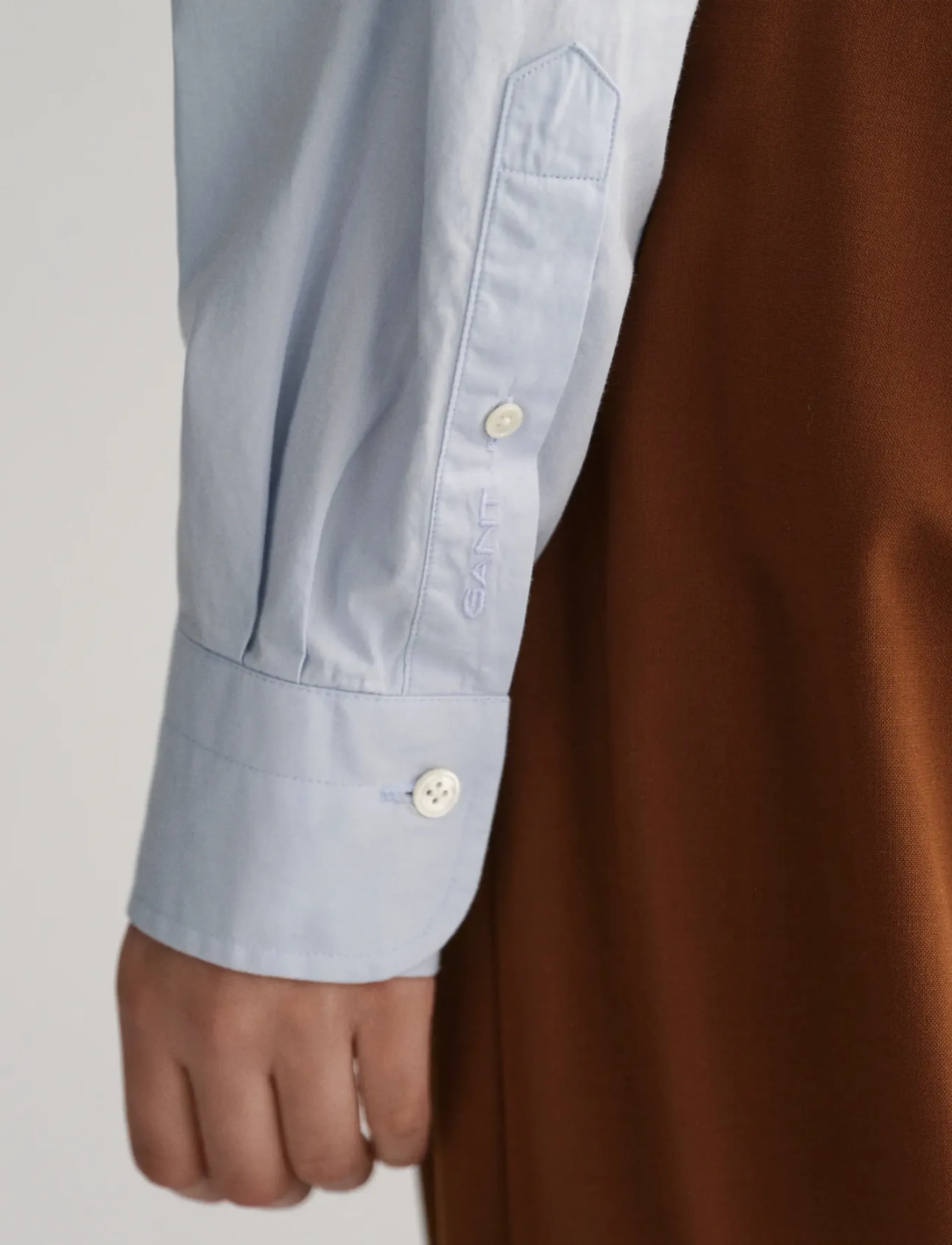 Gant - OS COMPACT POPLIN SHIRT - casual skjorter - light blue - 4