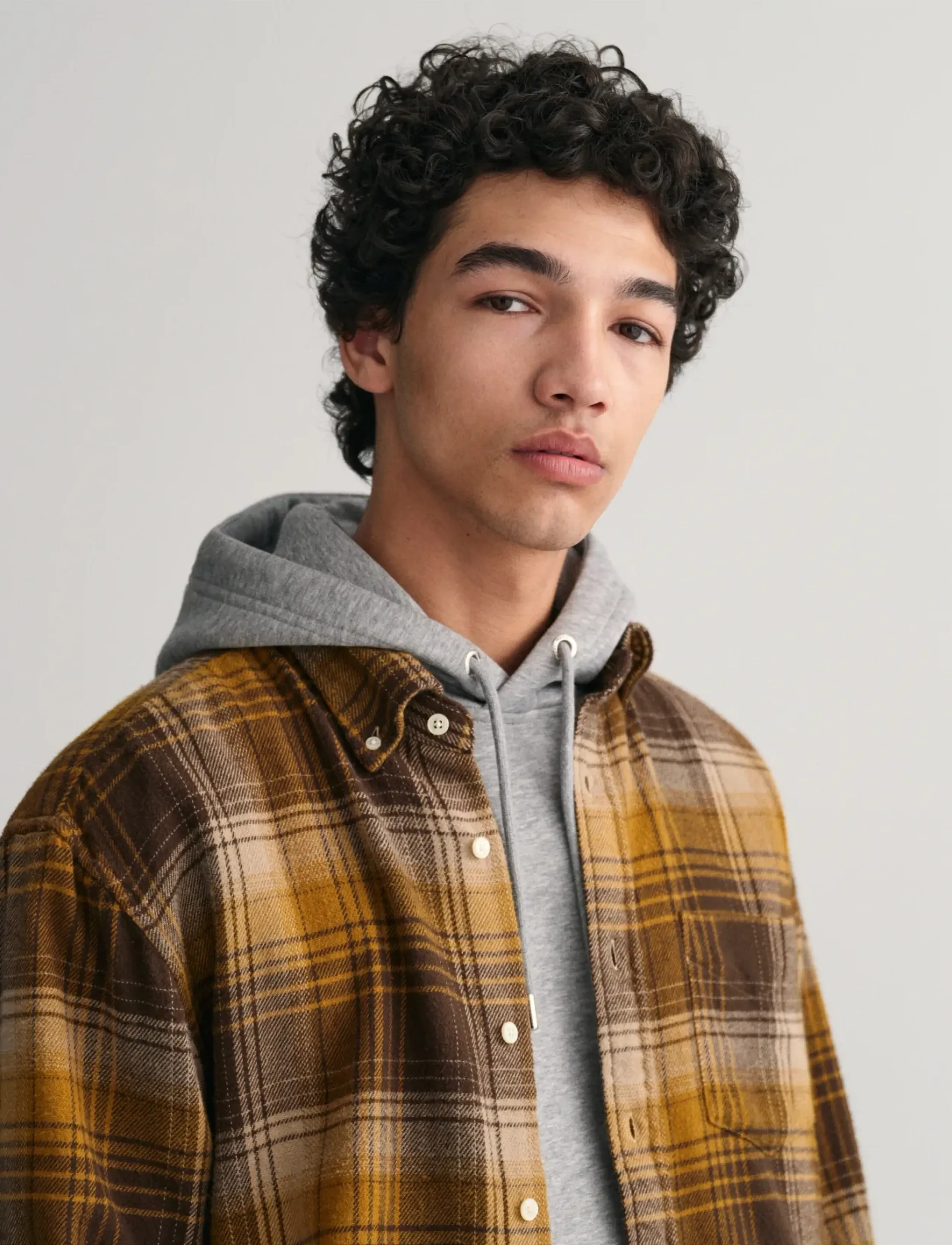 Gant - REL HEAVY FLANNEL CHECK SHIRT - flanellsärgid - woody brown - 4
