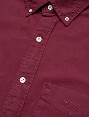 GANT - REG UT BRUSHED OXFORD SHIRT - oxford shirts - wine red - 3