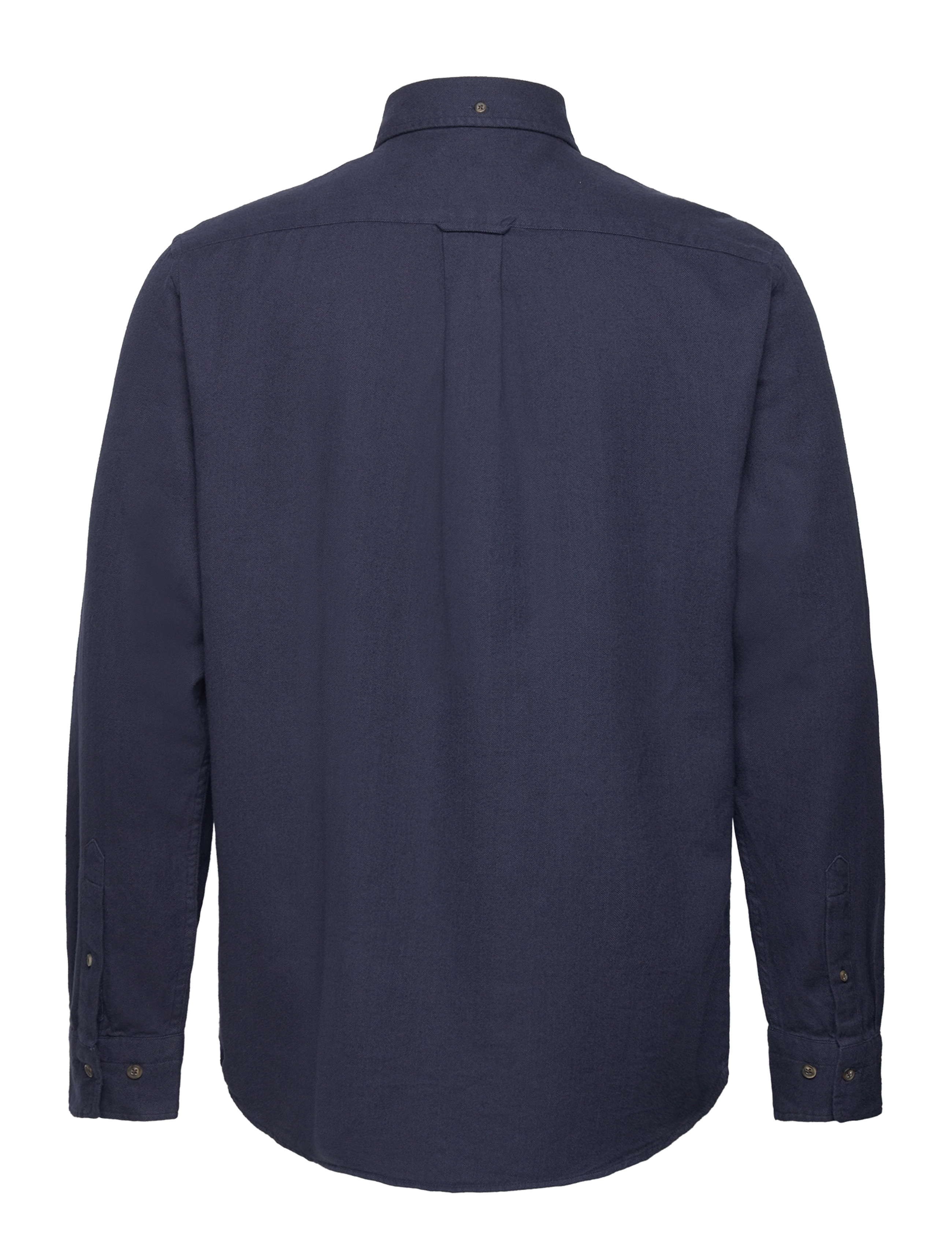 GANT - REG HERRINGBONE FLANNEL SHIRT - marine - 1