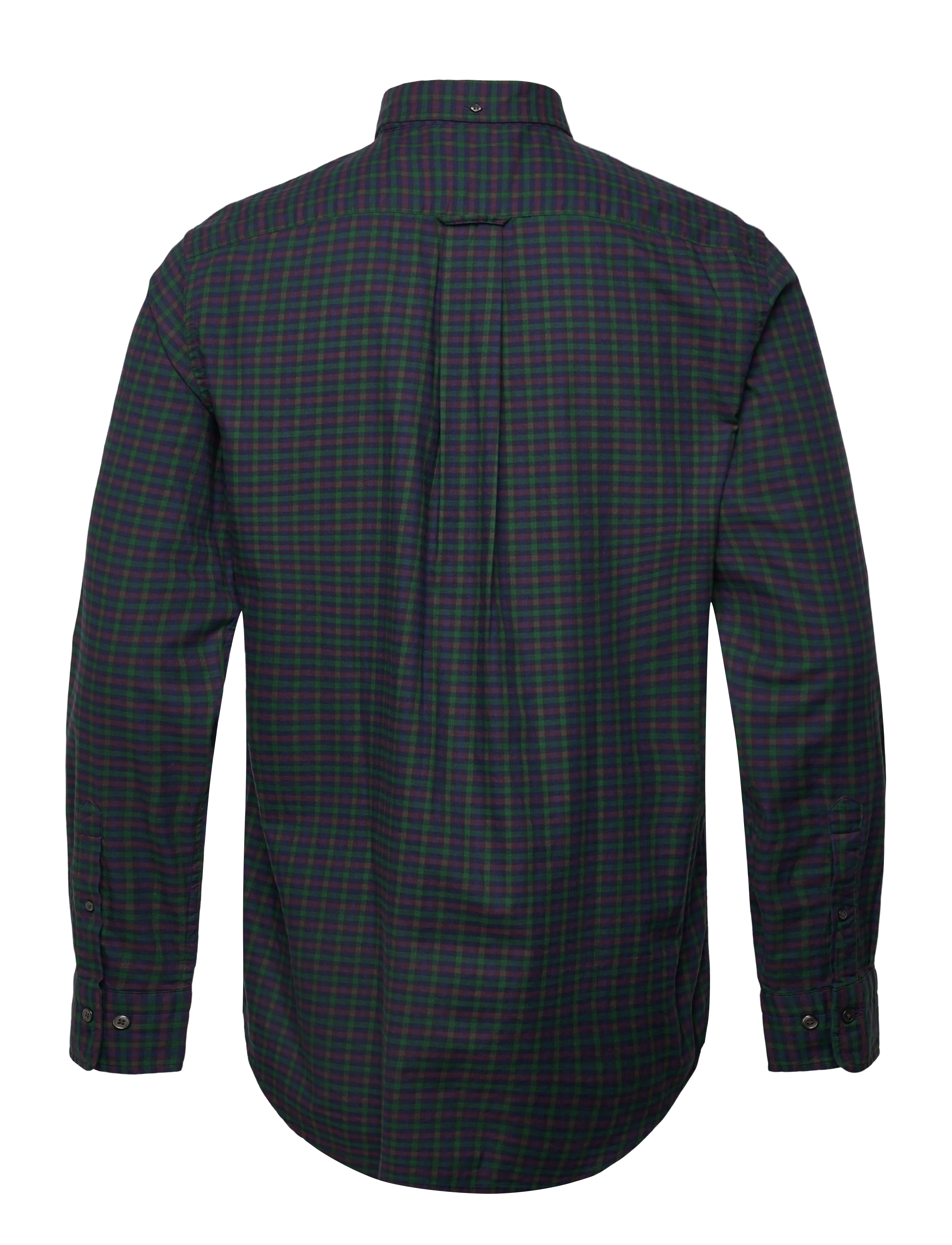 Gant - REG TWILL MICRO MULTI CHECK SHIRT - chemises à carreaux - forest green - 1