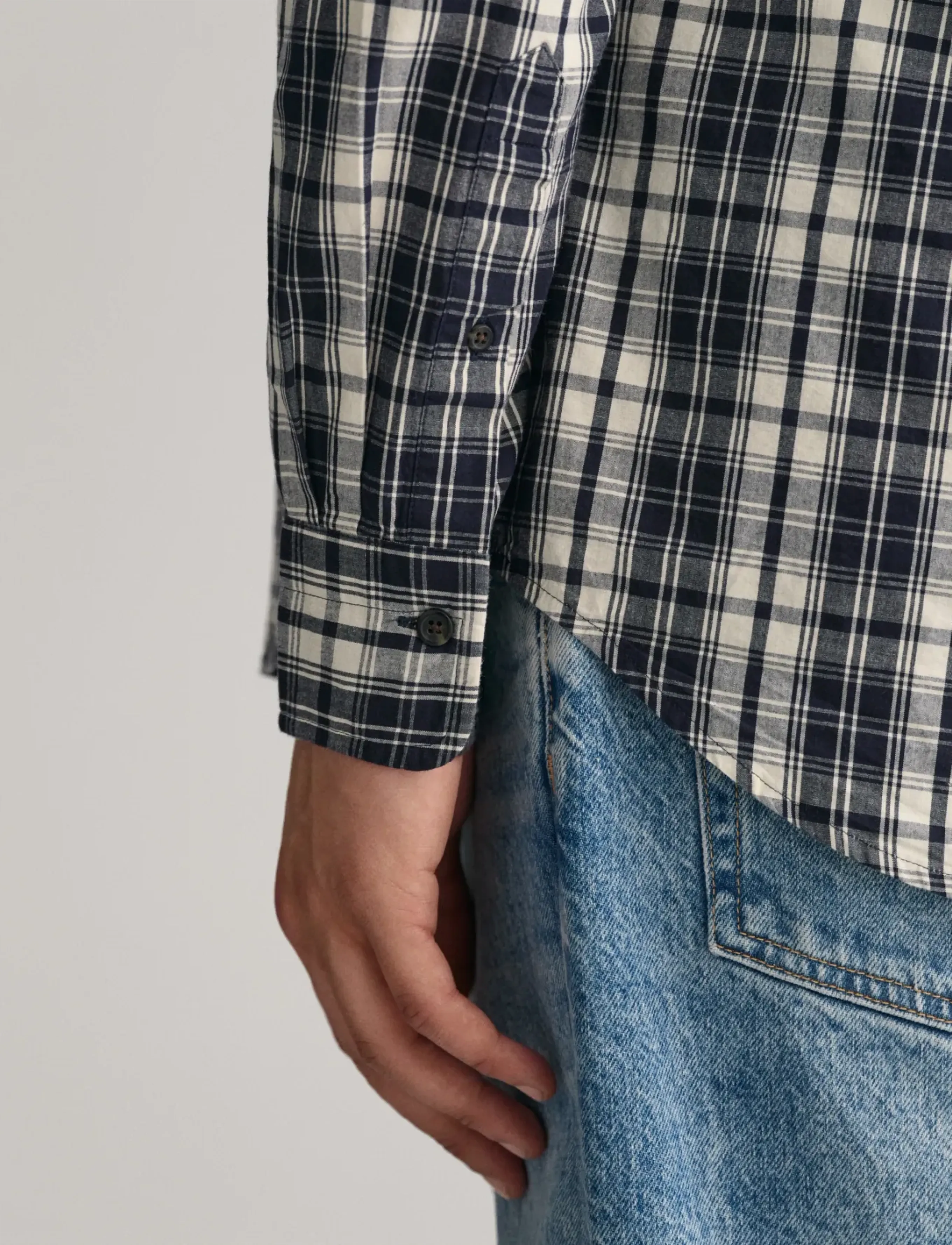 Gant Reg Archive Poplin Plaid Shirt mönstrade skjortor herr – bild 5