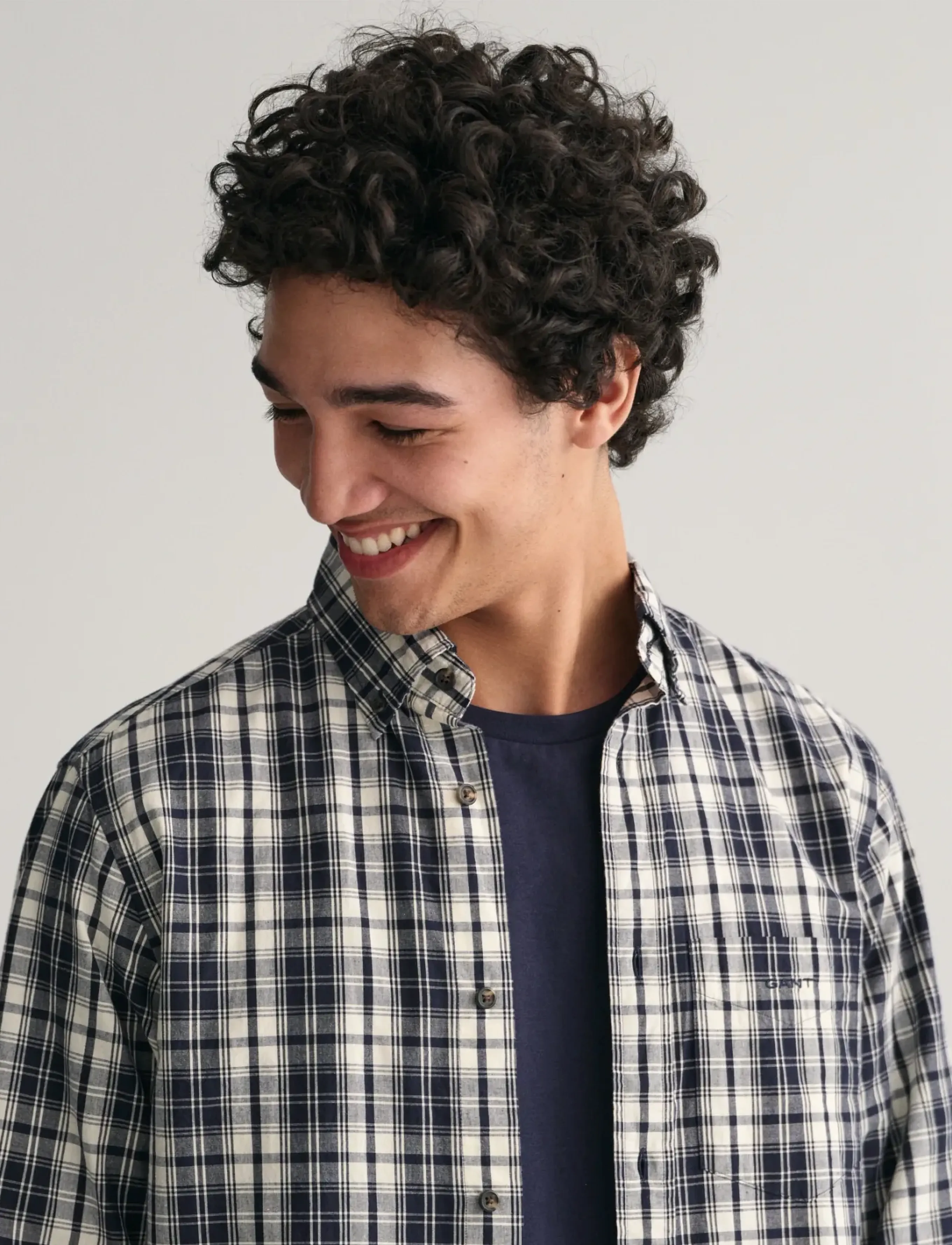 Gant Reg Archive Poplin Plaid Shirt mönstrade skjortor herr – bild 7