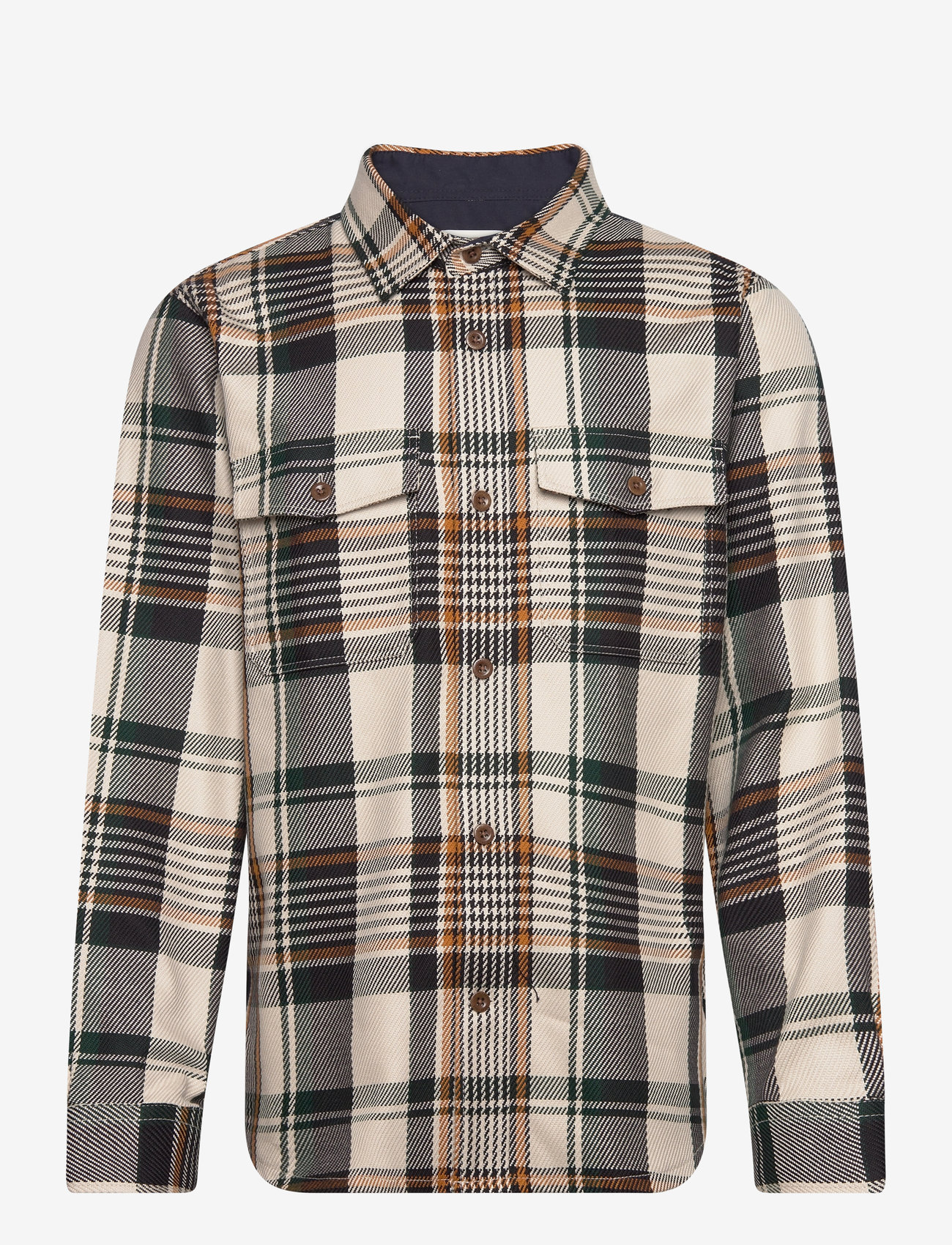 GANT - HEAVY TWILL CHECK OVERSHIRT - nach anlass kaufen - putty - 0