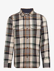 GANT - HEAVY TWILL CHECK OVERSHIRT - mehed - putty - 0