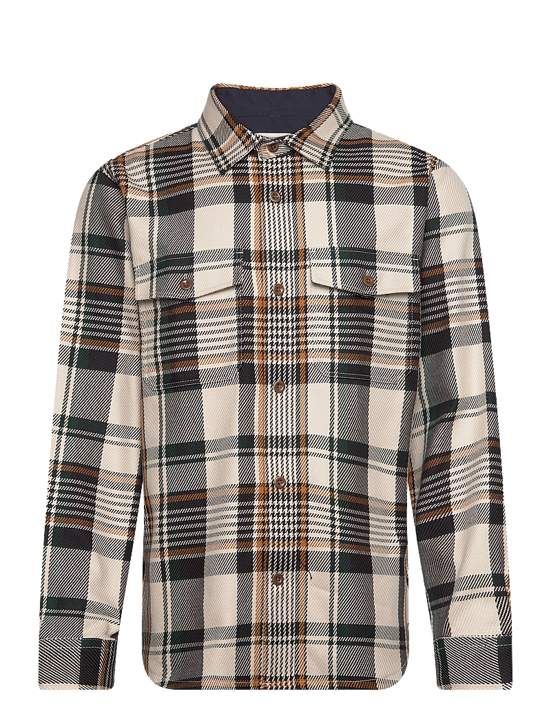 GANT - HEAVY TWILL CHECK OVERSHIRT - nach anlass kaufen - putty - 0