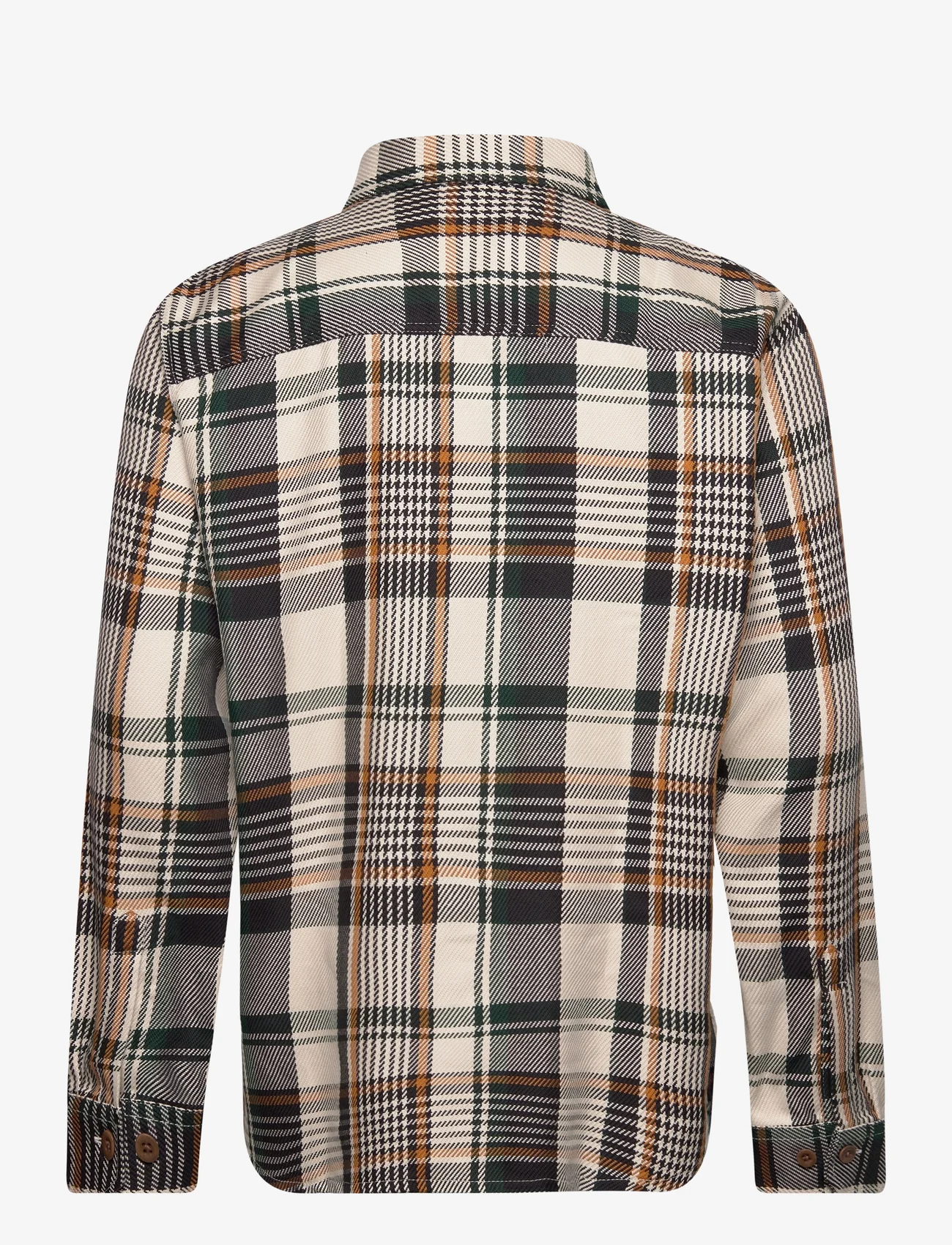 GANT - HEAVY TWILL CHECK OVERSHIRT - mehed - putty - 1