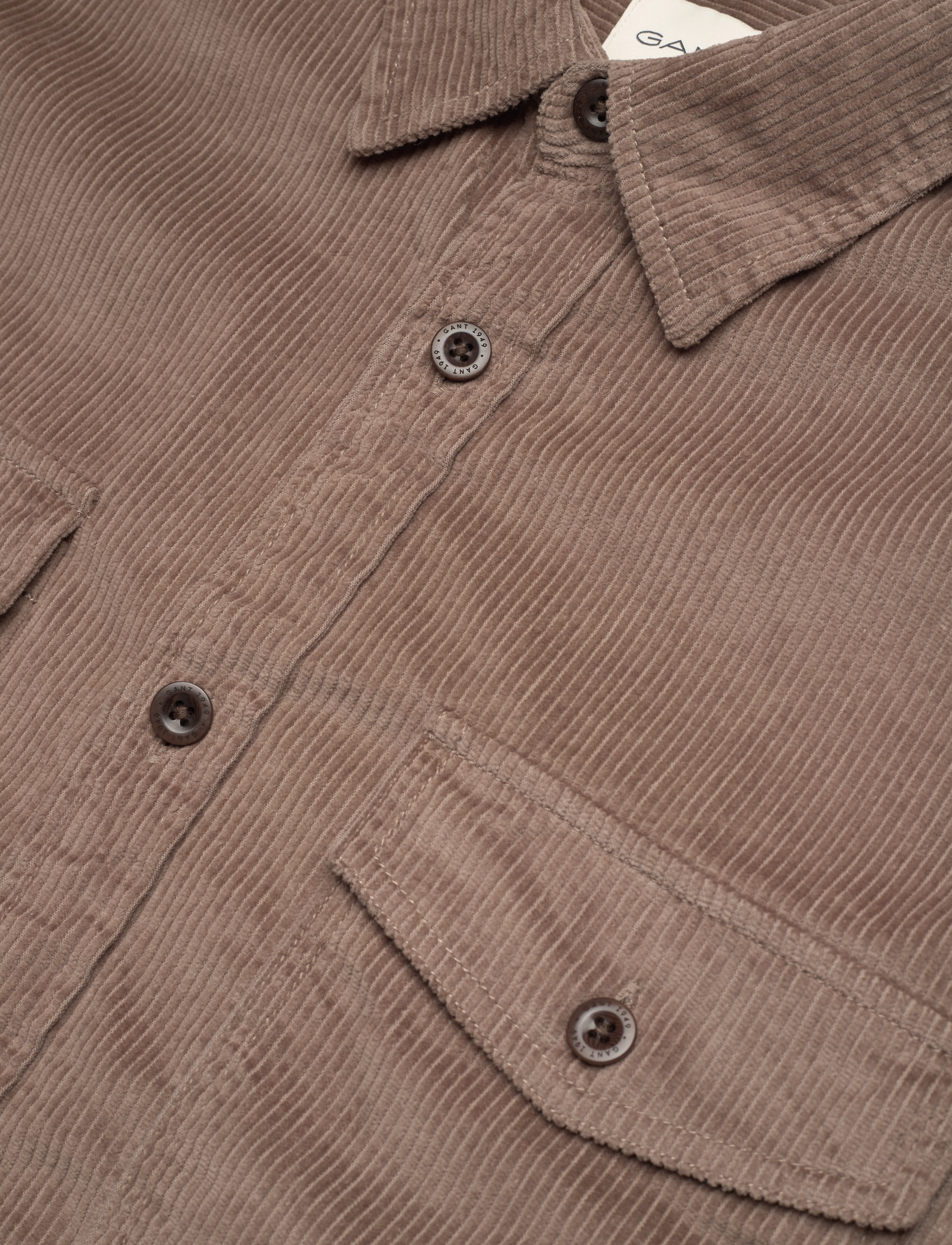 GANT - REL CORD SHIRT - desert brown - 3