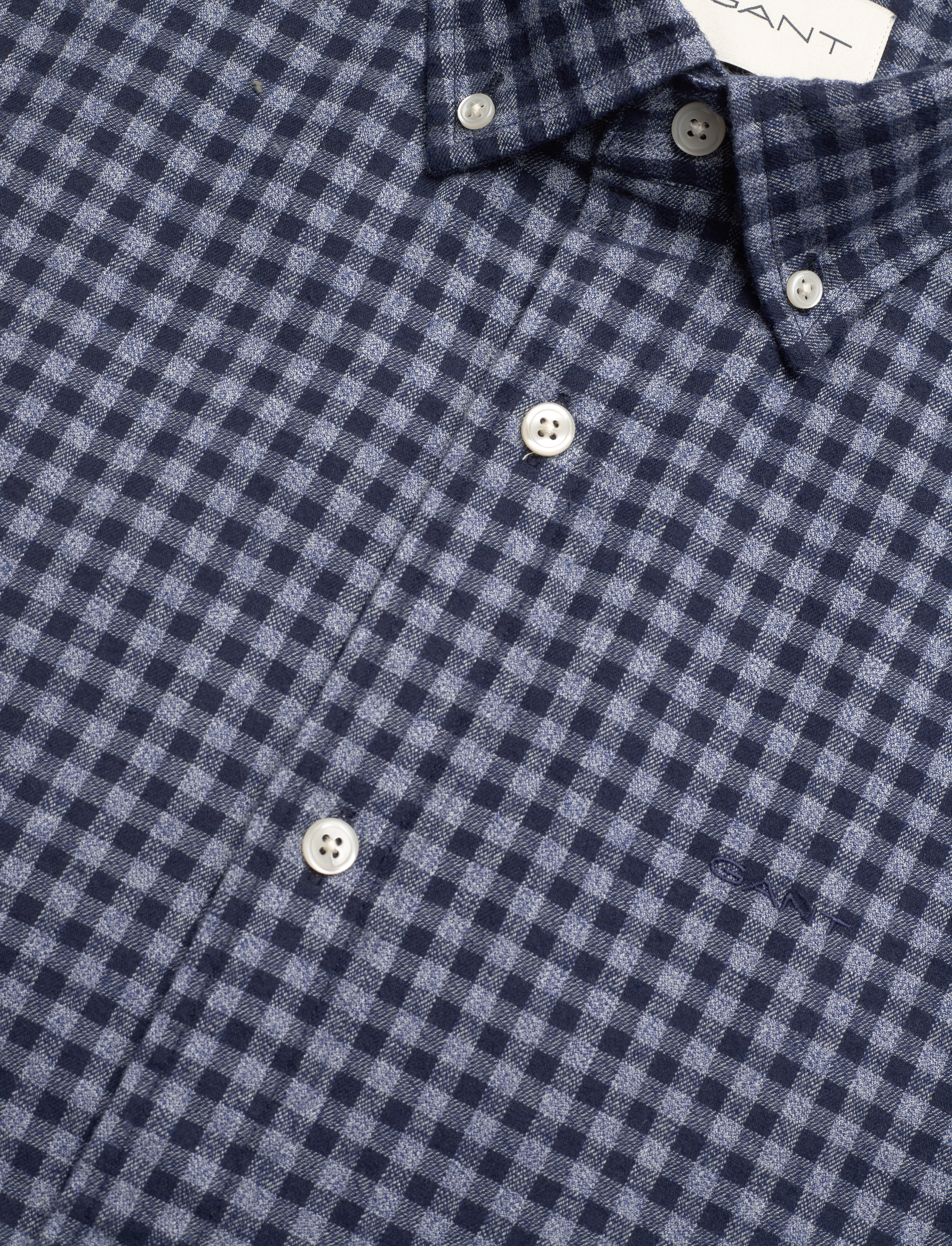 GANT - SLIM JASPE GINGHAM SHIRT - marine - 3