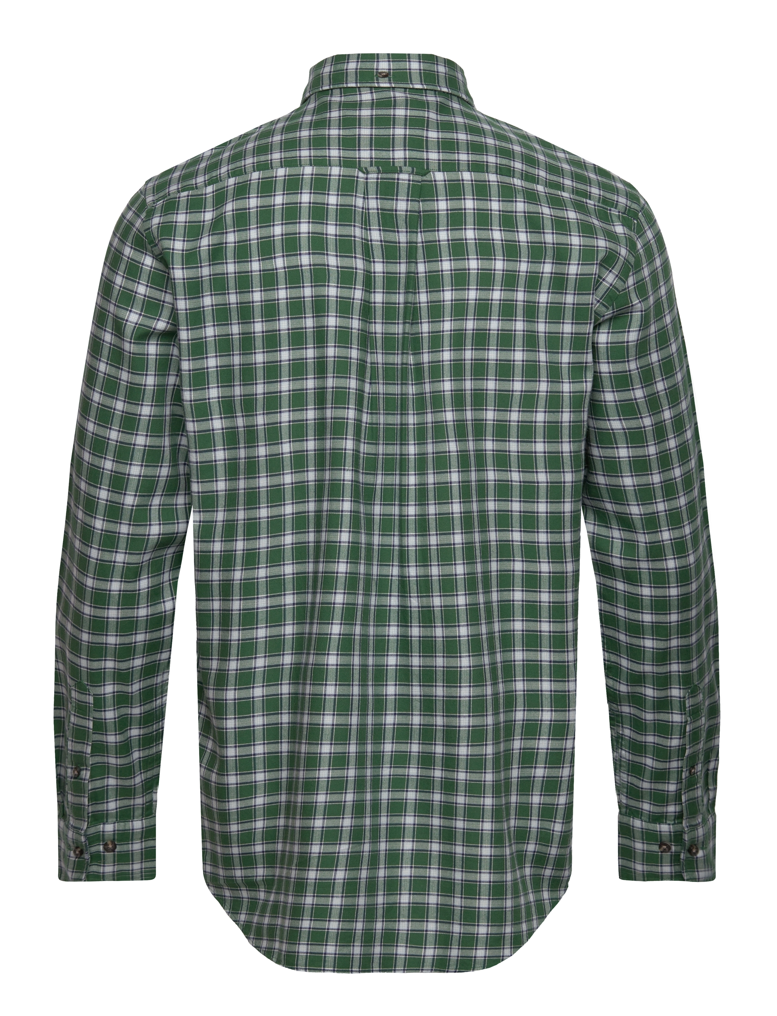 GANT - REG MICRO TARTAN FLANNEL SHIRT - forest green - 1