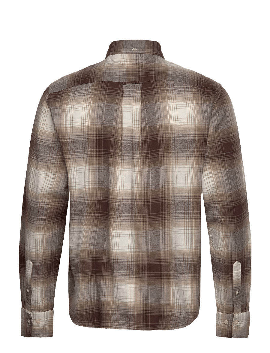 Gant - REG UT SHADOW CHECK FLANNEL SHIRT - flanell-hemden - desert brown - 2