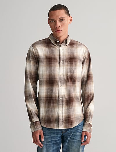 Reg Ut Shadow Check Flannel Shirt - Ternede Skjorter