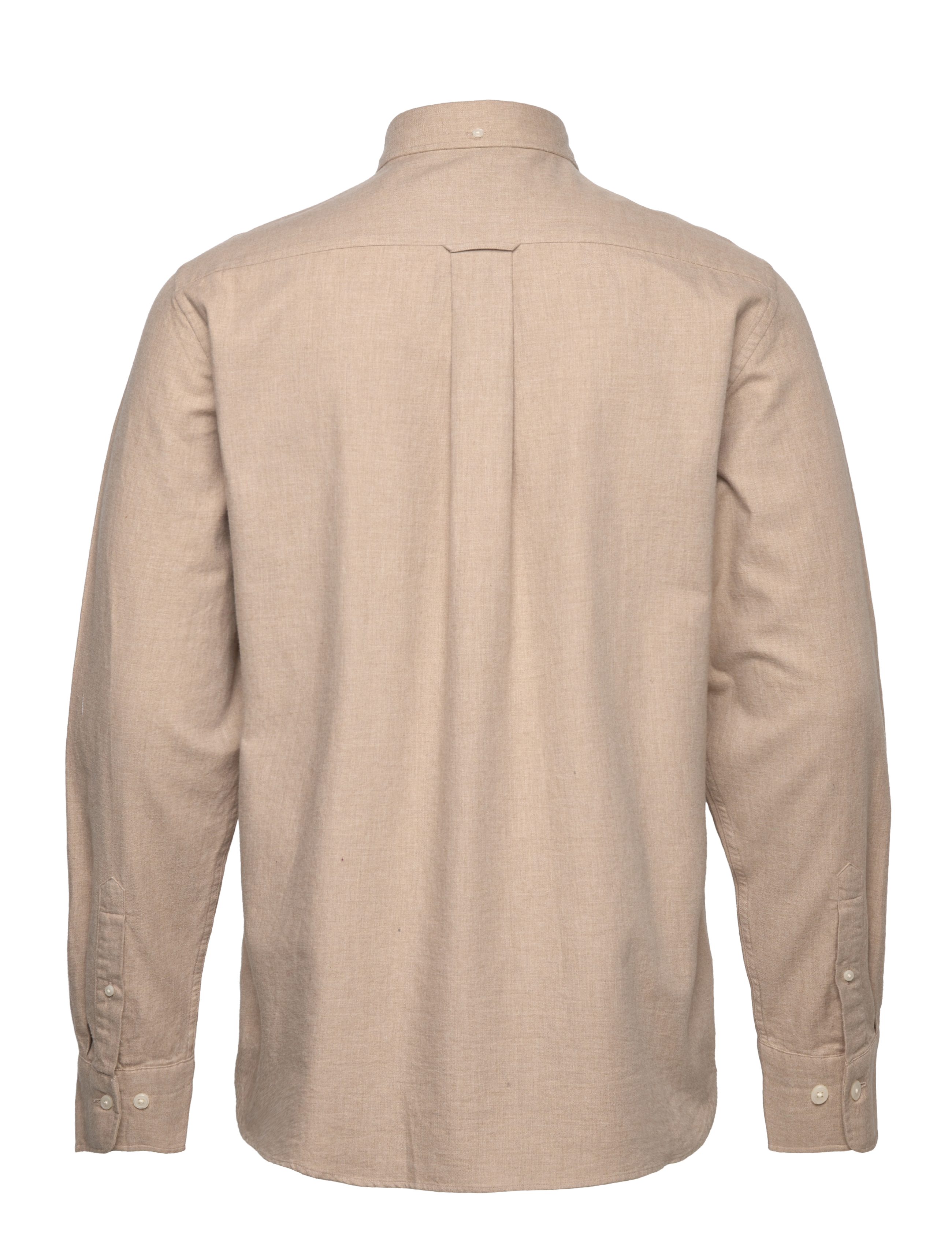 GANT - REG FLANNEL MELANGE SHIRT - dry sand - 2