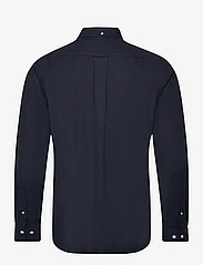 GANT - REG FLANNEL MELANGE SHIRT - casual skjorter - marine - 1