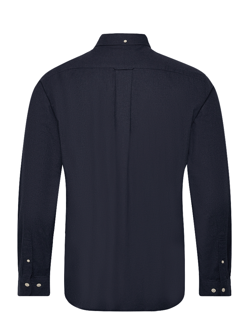 GANT - REG FLANNEL MELANGE SHIRT - basic-hemden - marine - 1