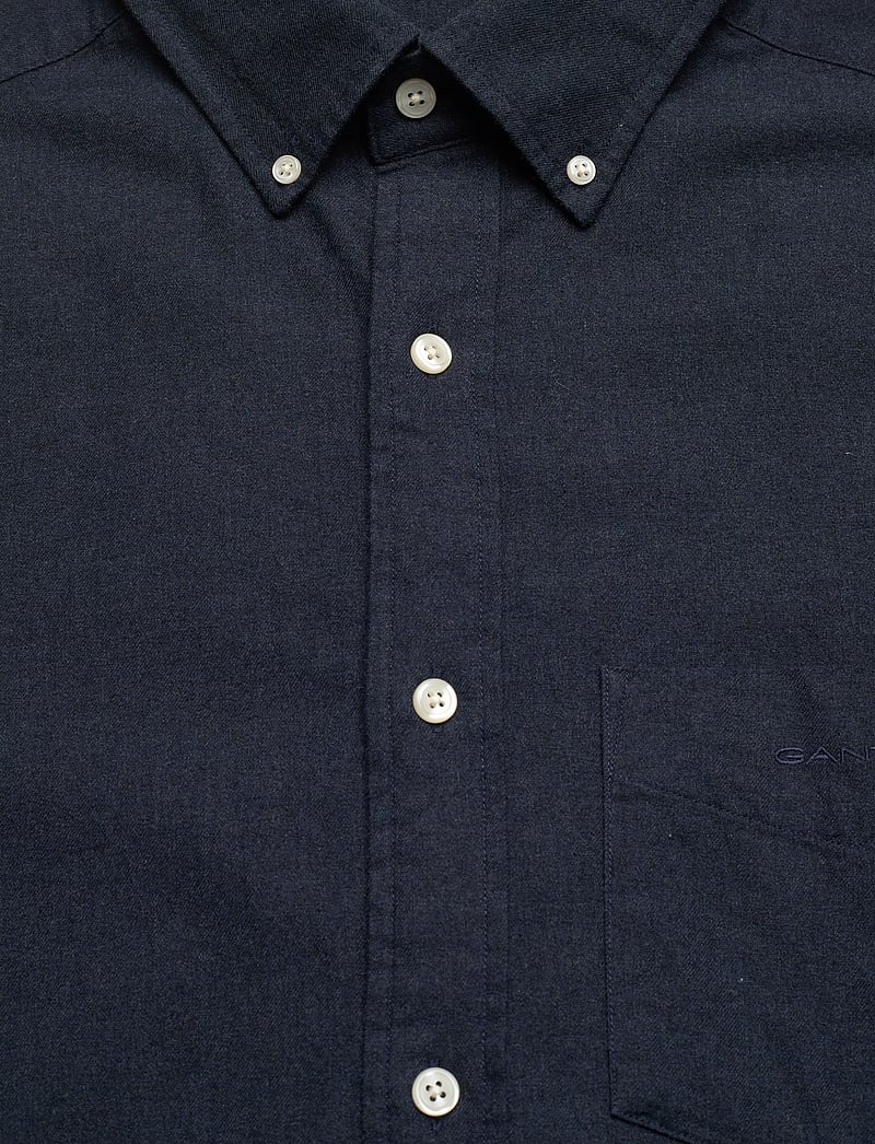 GANT - REG FLANNEL MELANGE SHIRT - basic-hemden - marine - 2