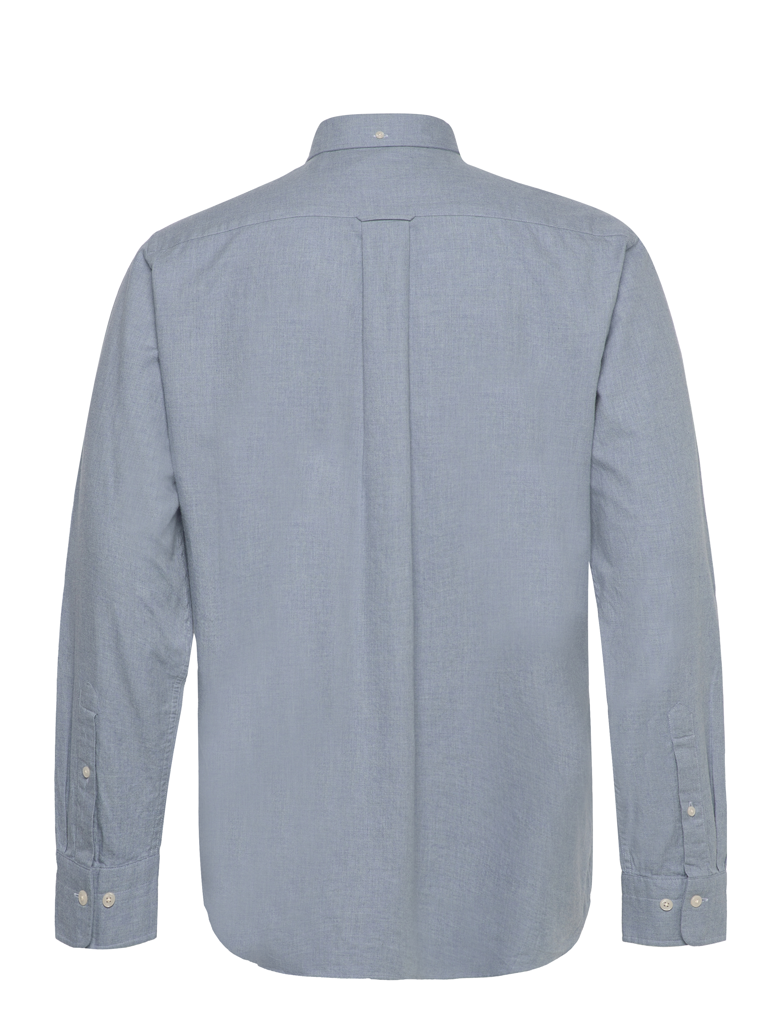GANT - REG FLANNEL MELANGE SHIRT - salty sea - 1