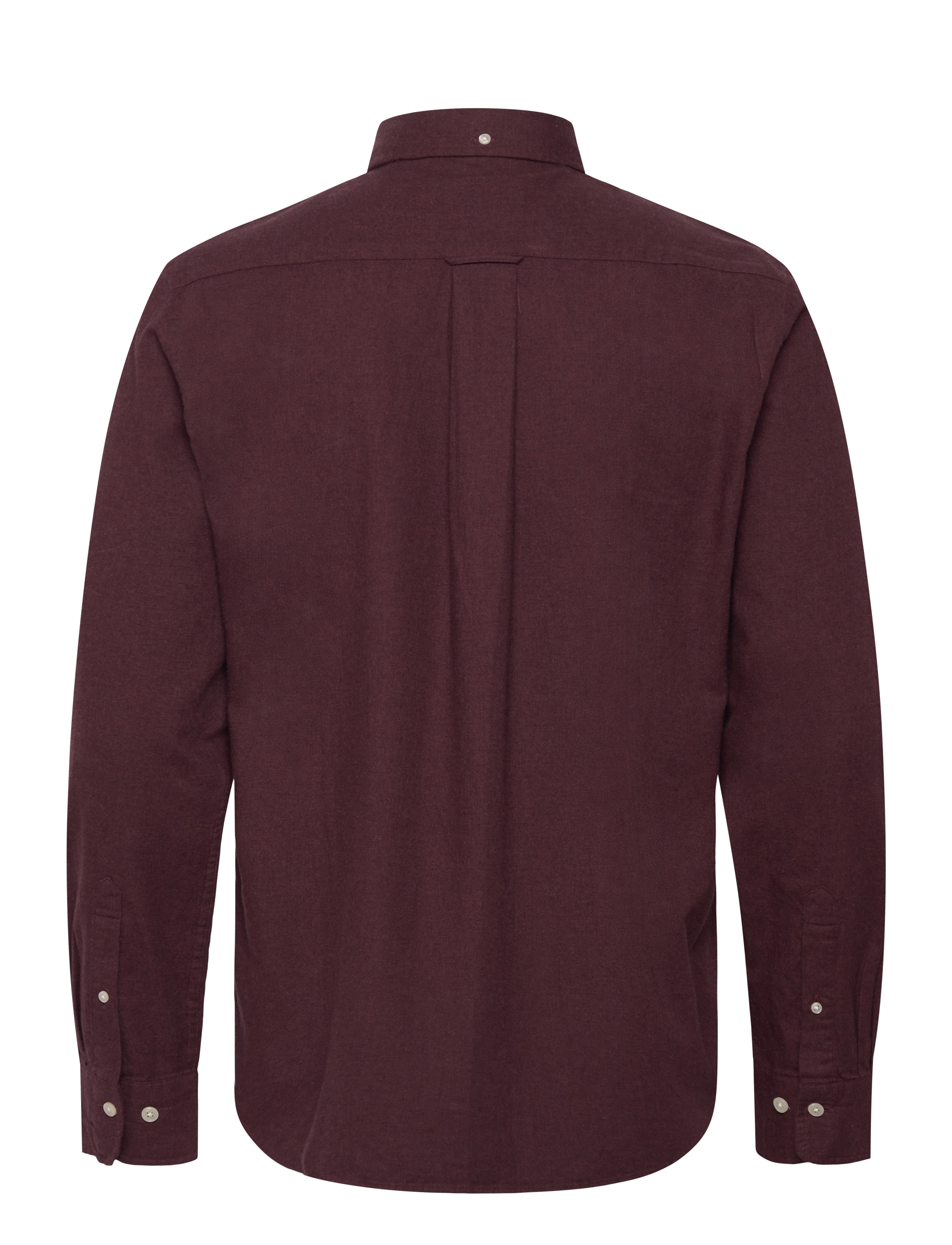 GANT - REG FLANNEL MELANGE SHIRT - wine red - 2
