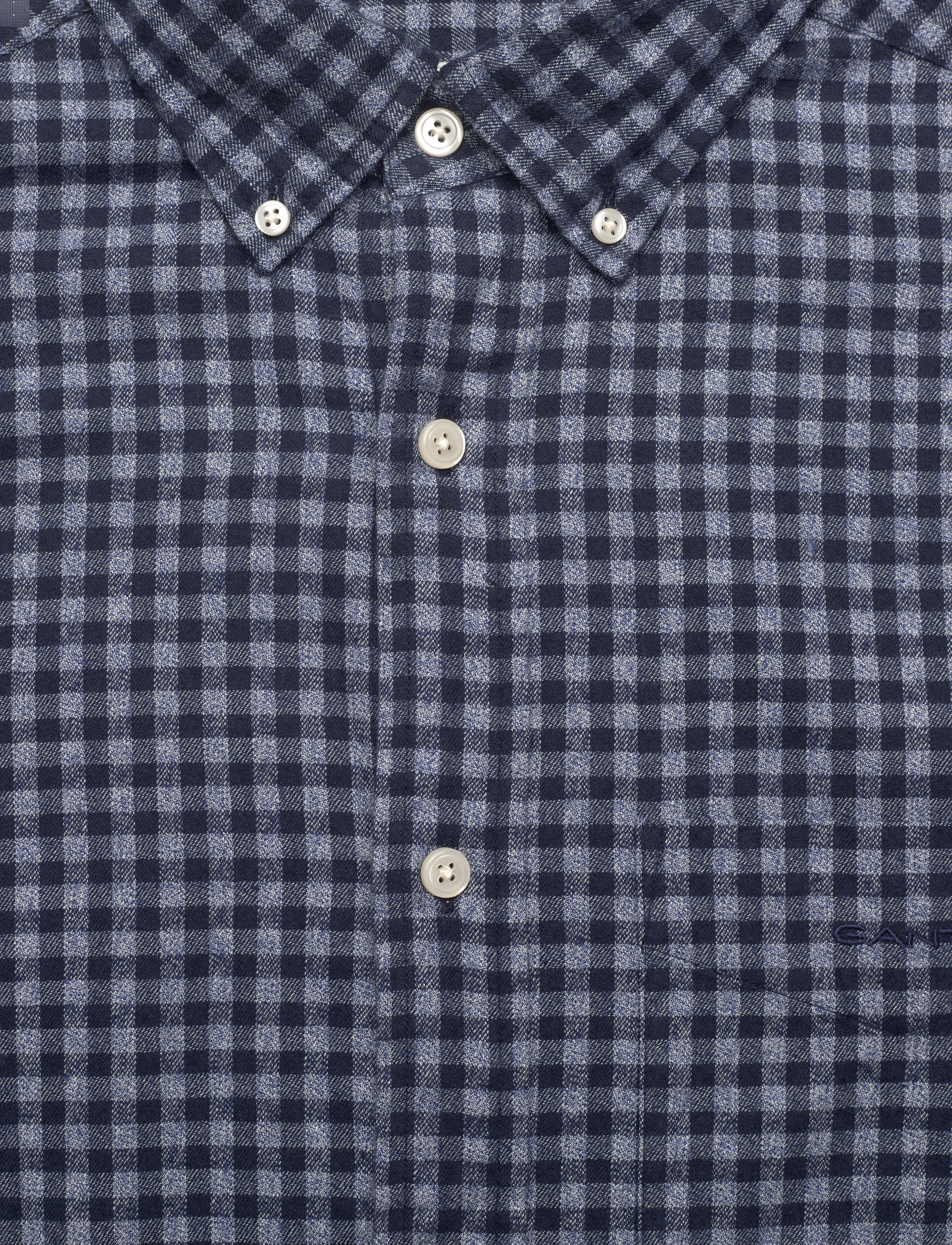 GANT - REG JASPE GINGHAM SHIRT - marine - 3