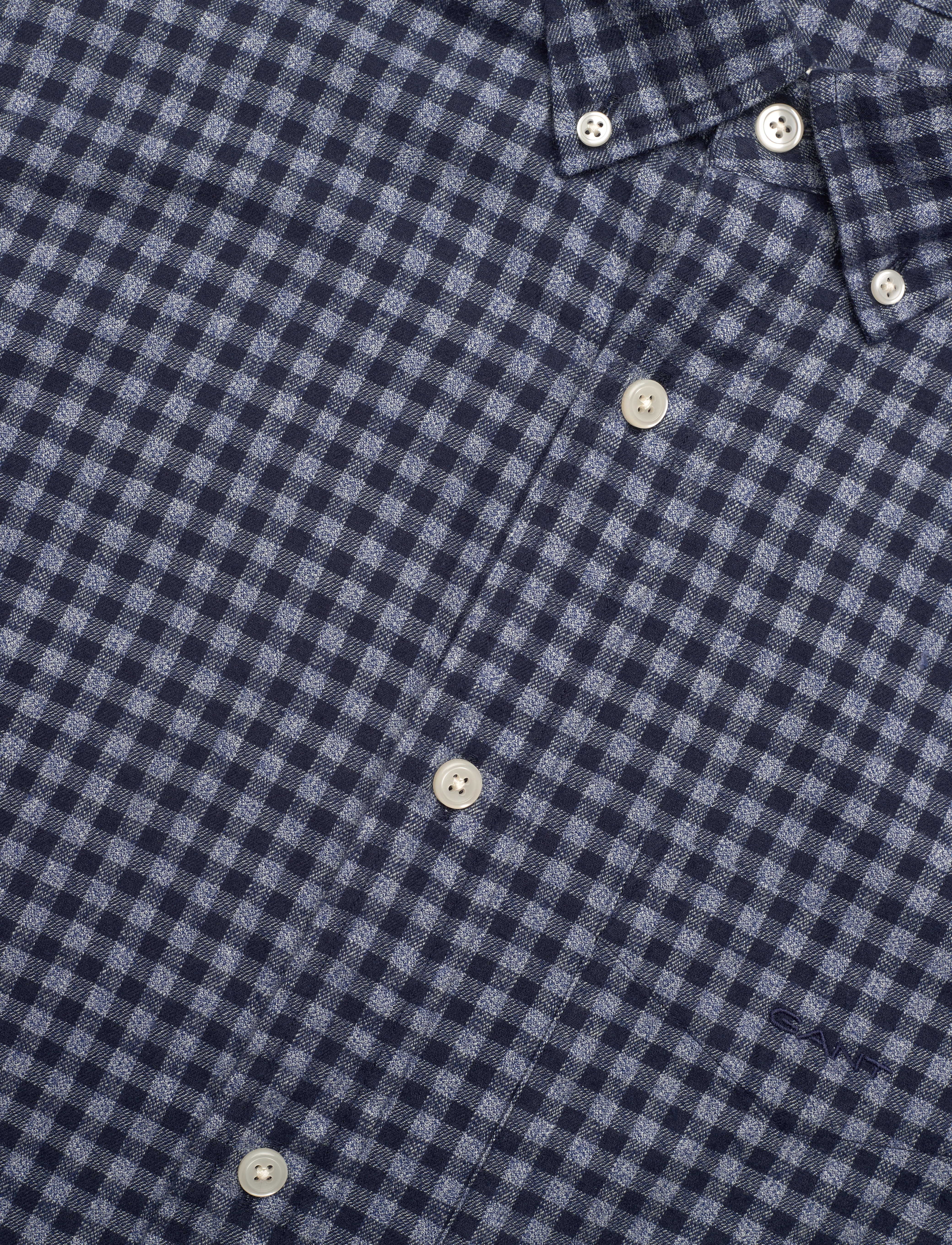 GANT - REG JASPE GINGHAM SHIRT - marine - 2