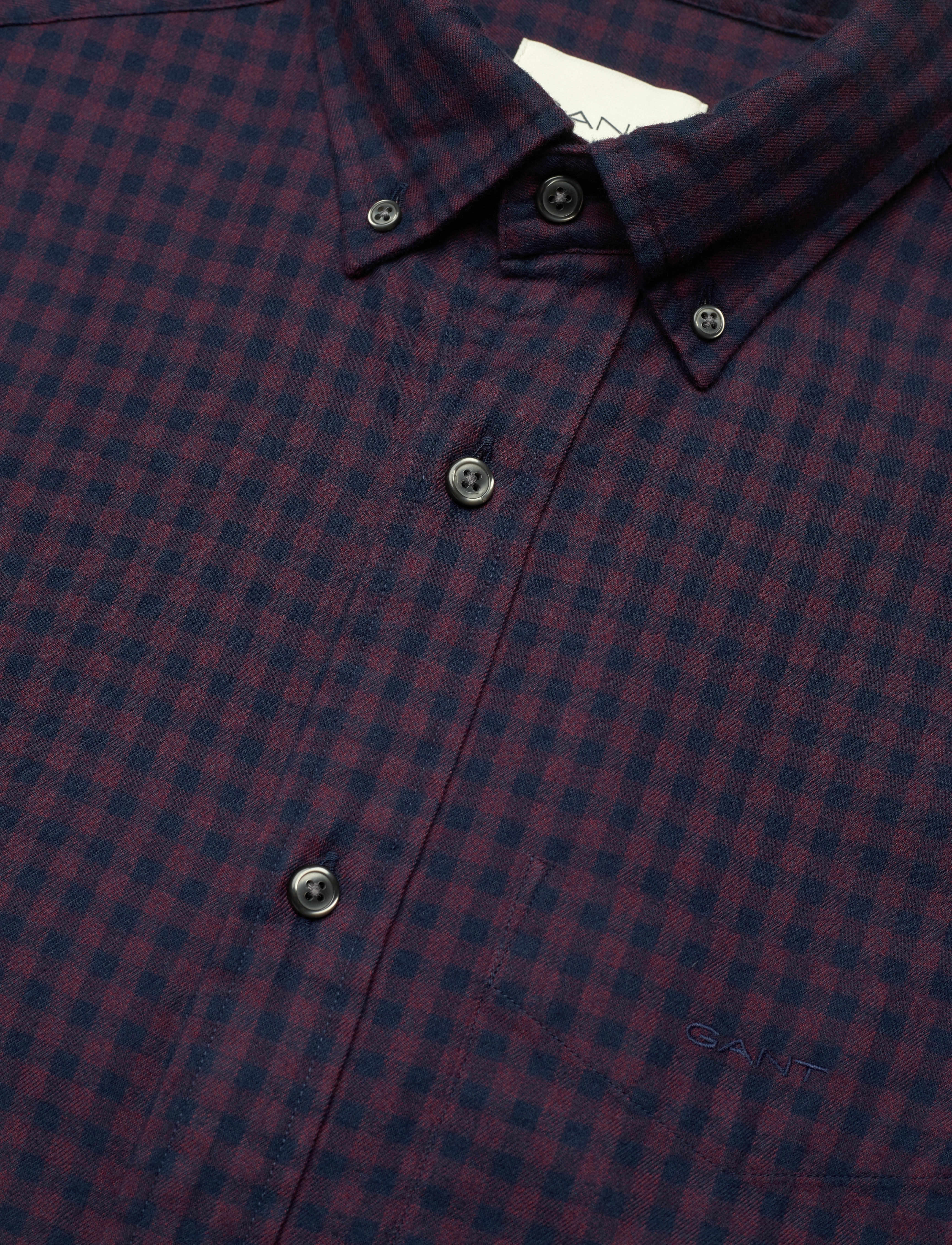 GANT - REG JASPE GINGHAM SHIRT - plumped red - 2