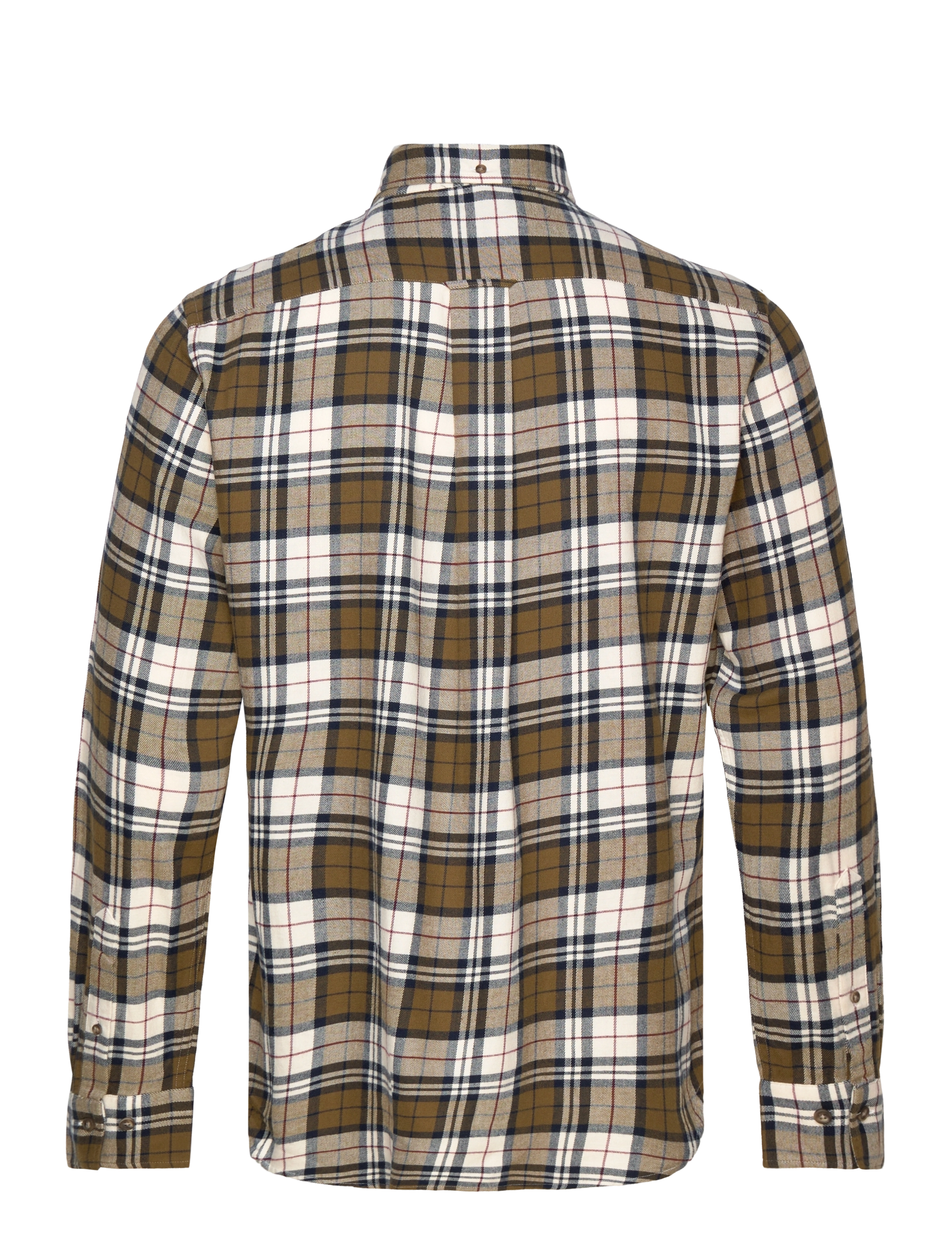 GANT - REG FLANNEL CHECK SHIRT - dark cactus - 2