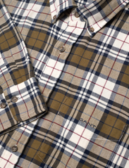 GANT - REG FLANNEL CHECK SHIRT - checkered shirts - dark cactus - 3