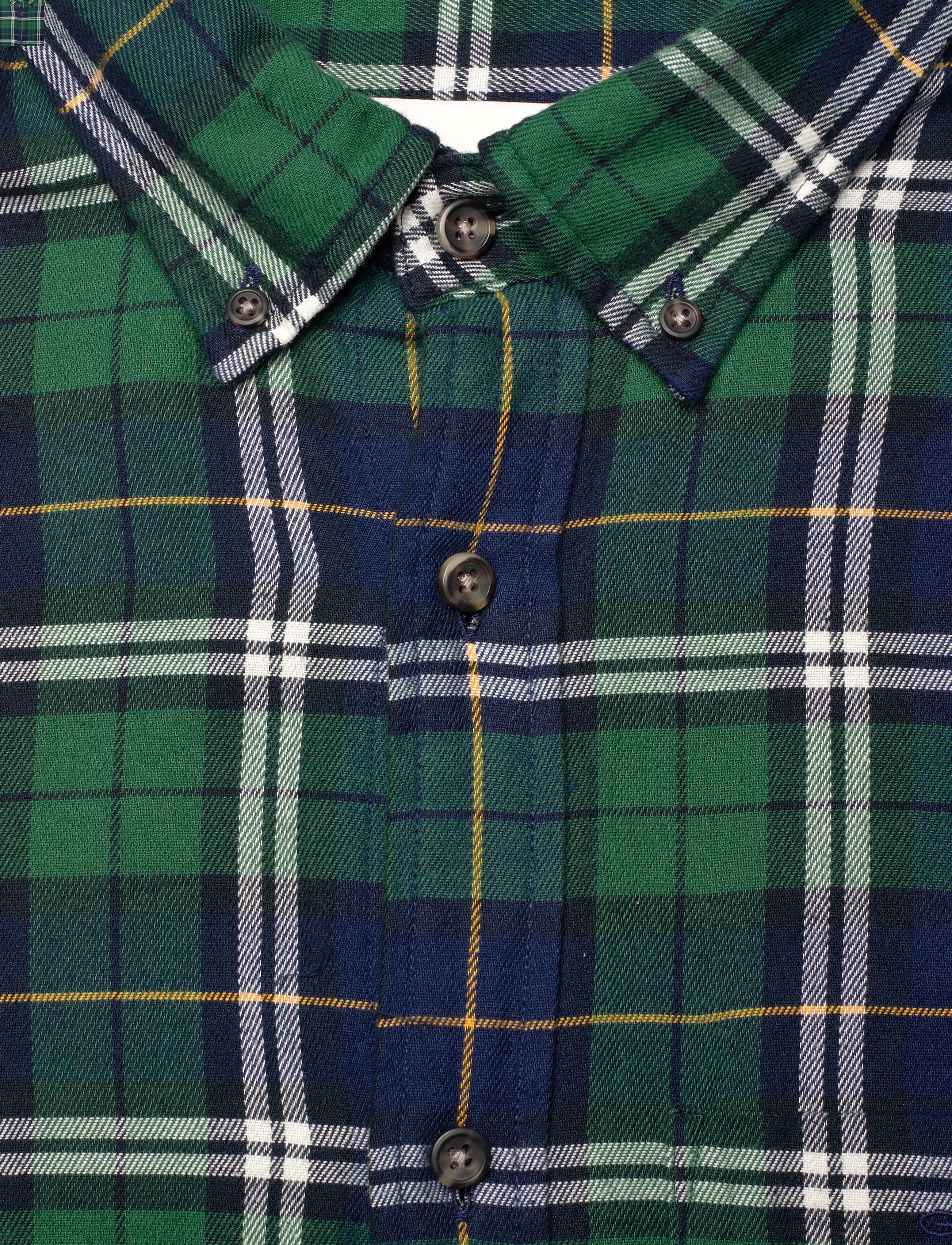 GANT - REG FLANNEL CHECK SHIRT - forest green - 2
