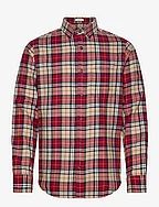 REG FLANNEL CHECK SHIRT - PLUMPED RED