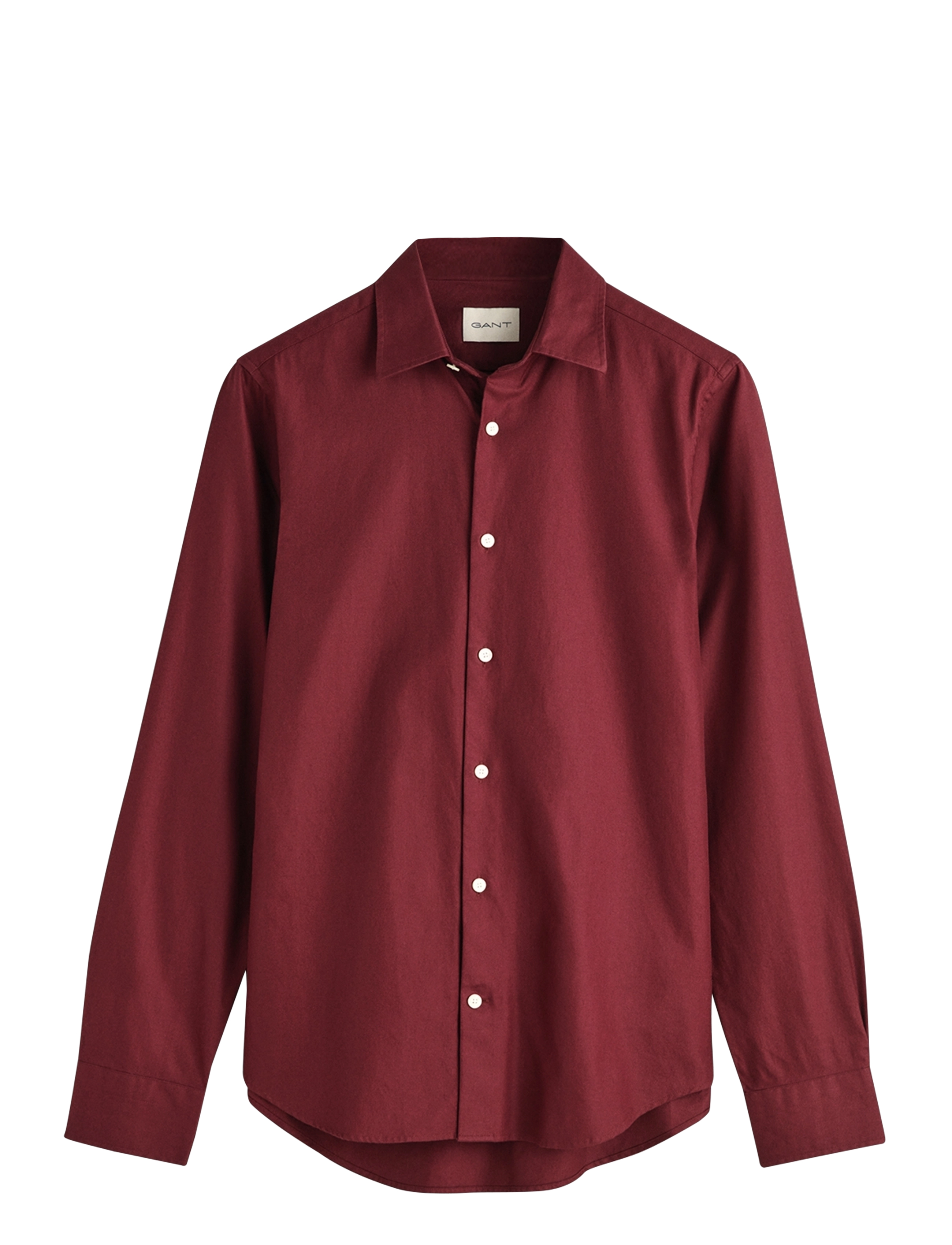 SLIM FORMAL TWILL SHIRT - RED SHADOW