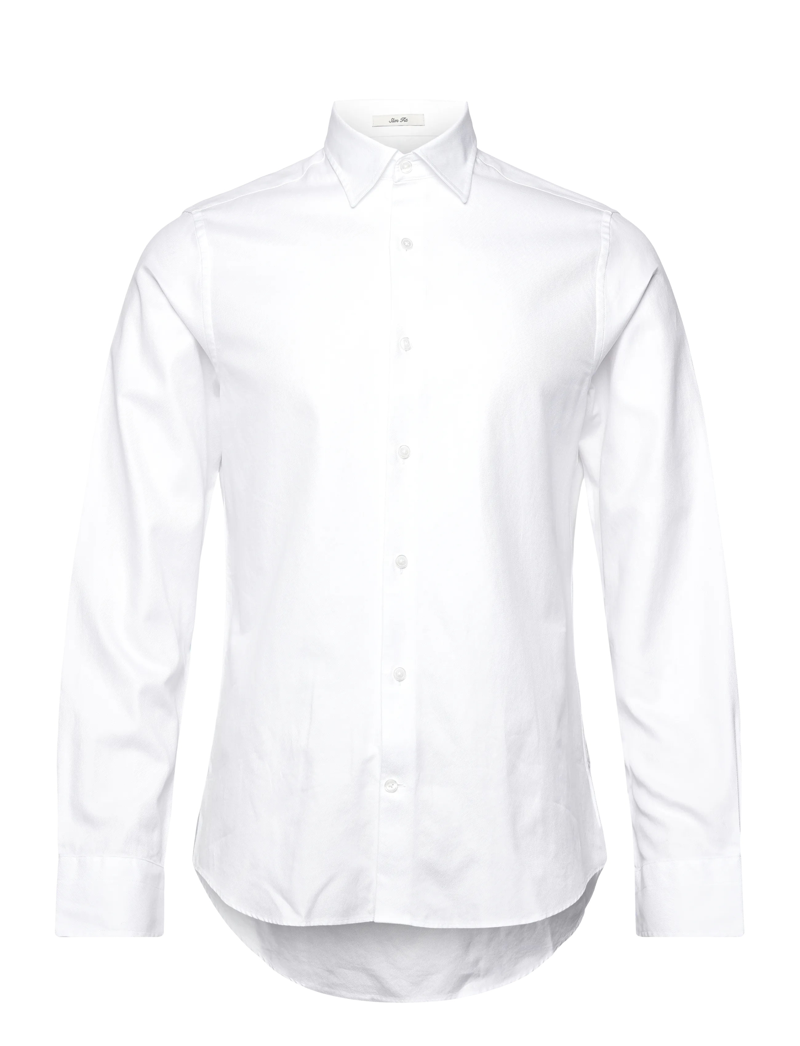 SLIM FORMAL TWILL SHIRT - WHITE
