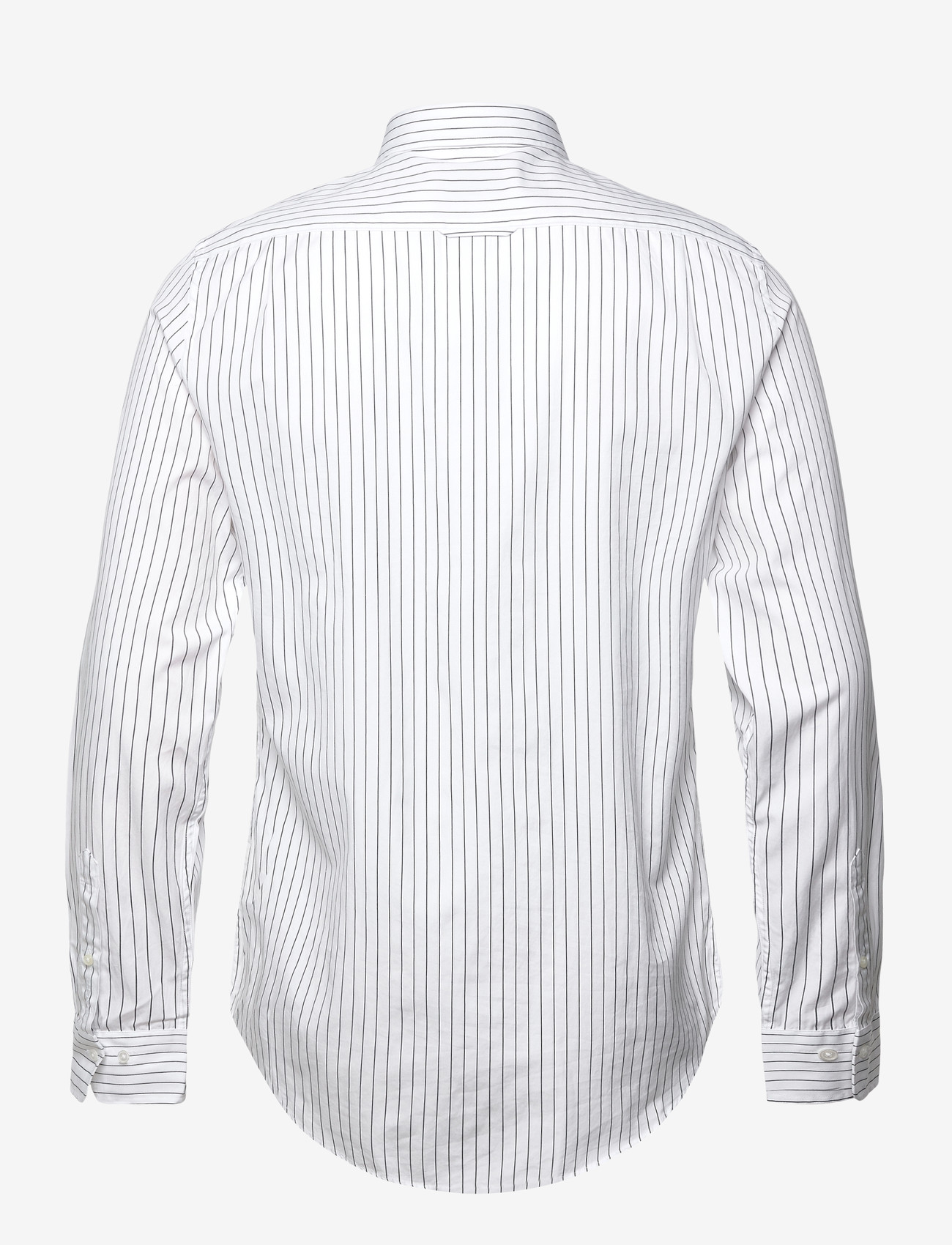 GANT - SLIM FORMAL PINSTRIPE SHIRT - striped shirts - white - 2