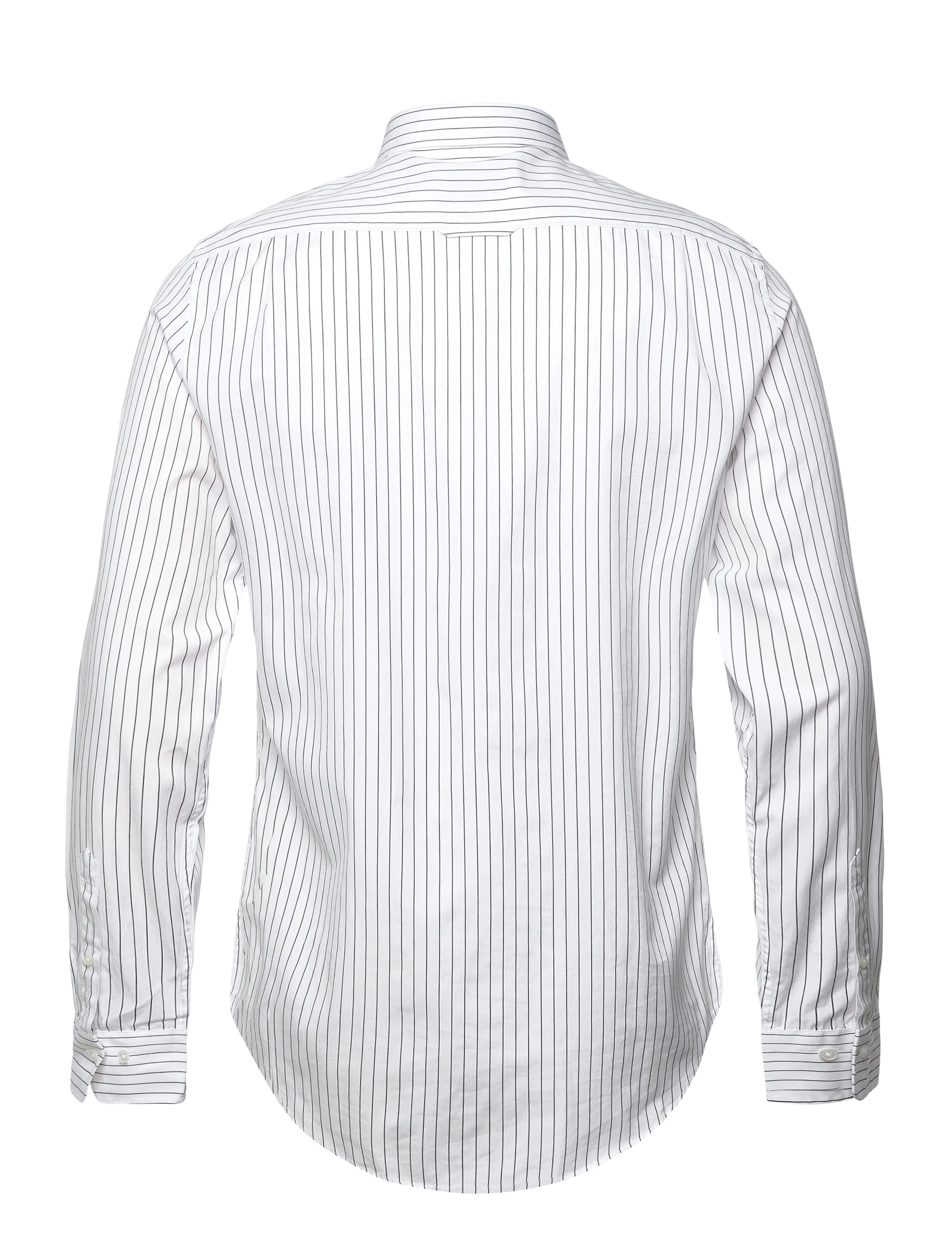 Gant - SLIM FORMAL PINSTRIPE SHIRT - stripete skjorter - white - 2