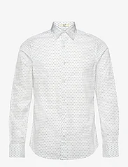 GANT - SLIM FORMAL MICRO PRINT SHIRT - casual hemden - white - 0