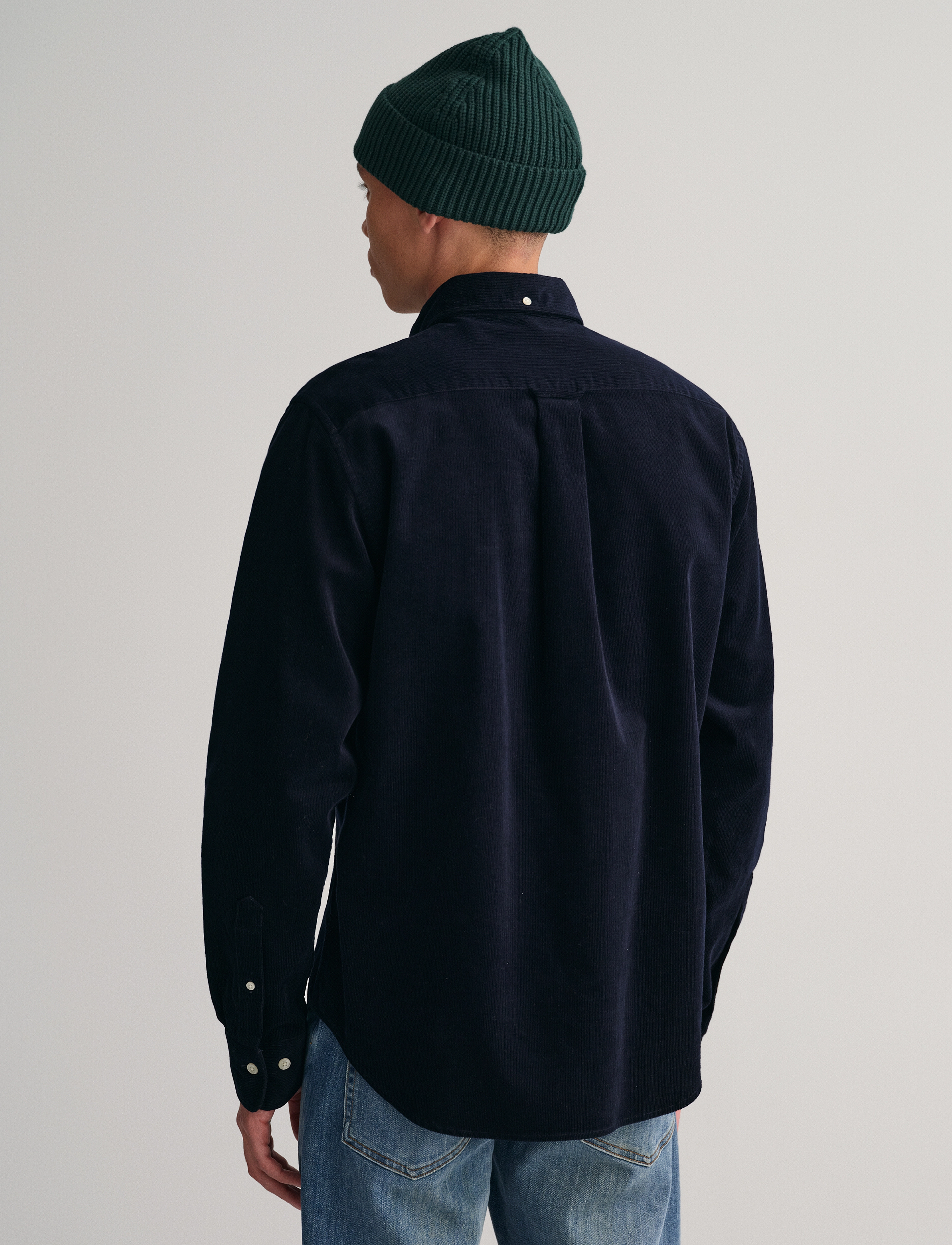 GANT - REG UT CORDUROY SHIRT - evening blue - 3