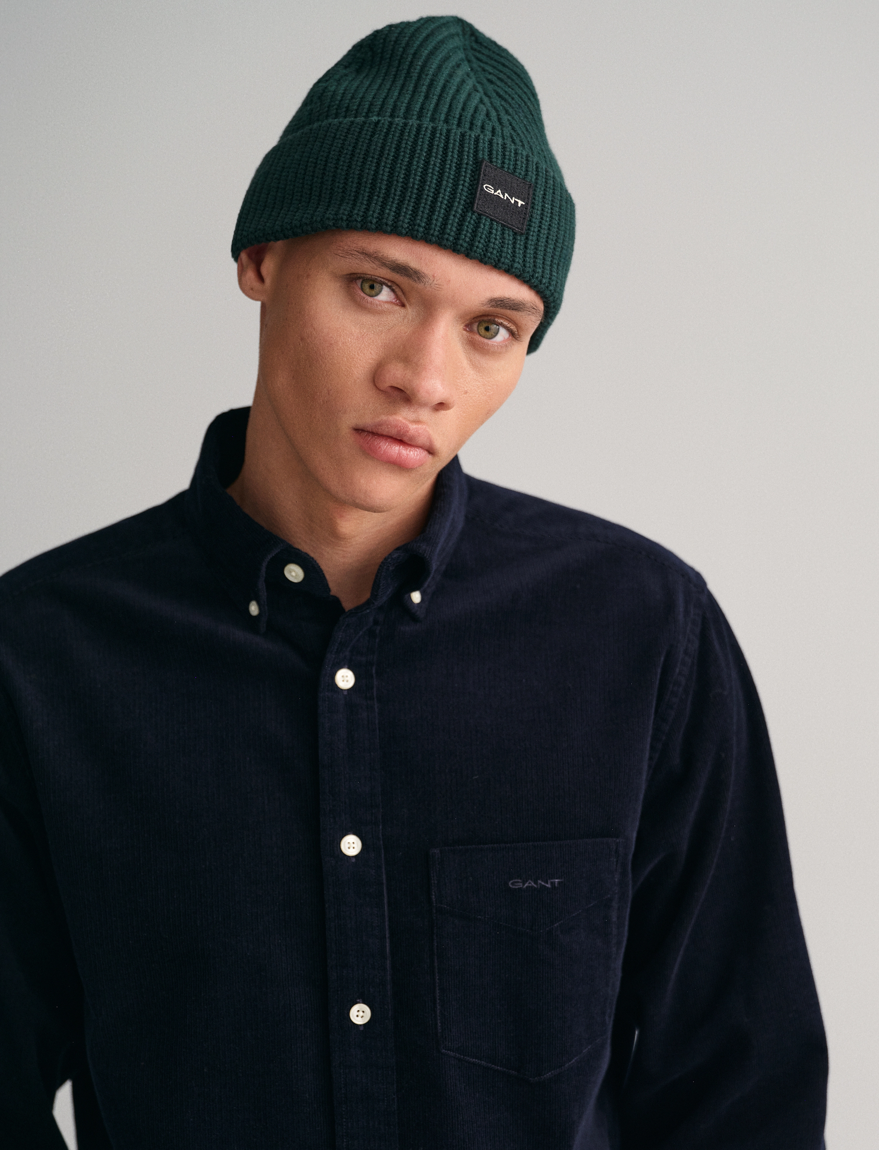 GANT - REG UT CORDUROY SHIRT - evening blue - 4