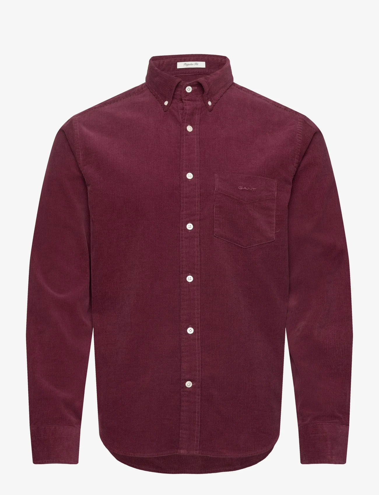 GANT - REG UT CORDUROY SHIRT - fløjlsskjorter - red shadow - 0