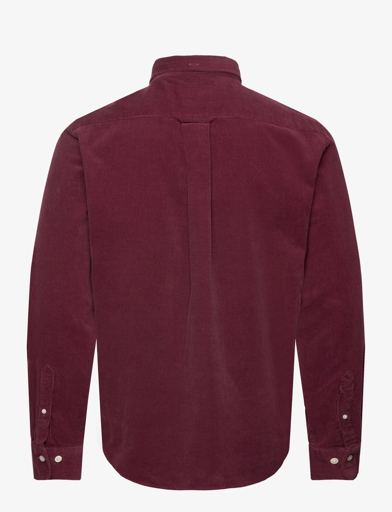 GANT - REG UT CORDUROY SHIRT - velvetiniai marškiniai - red shadow - 1