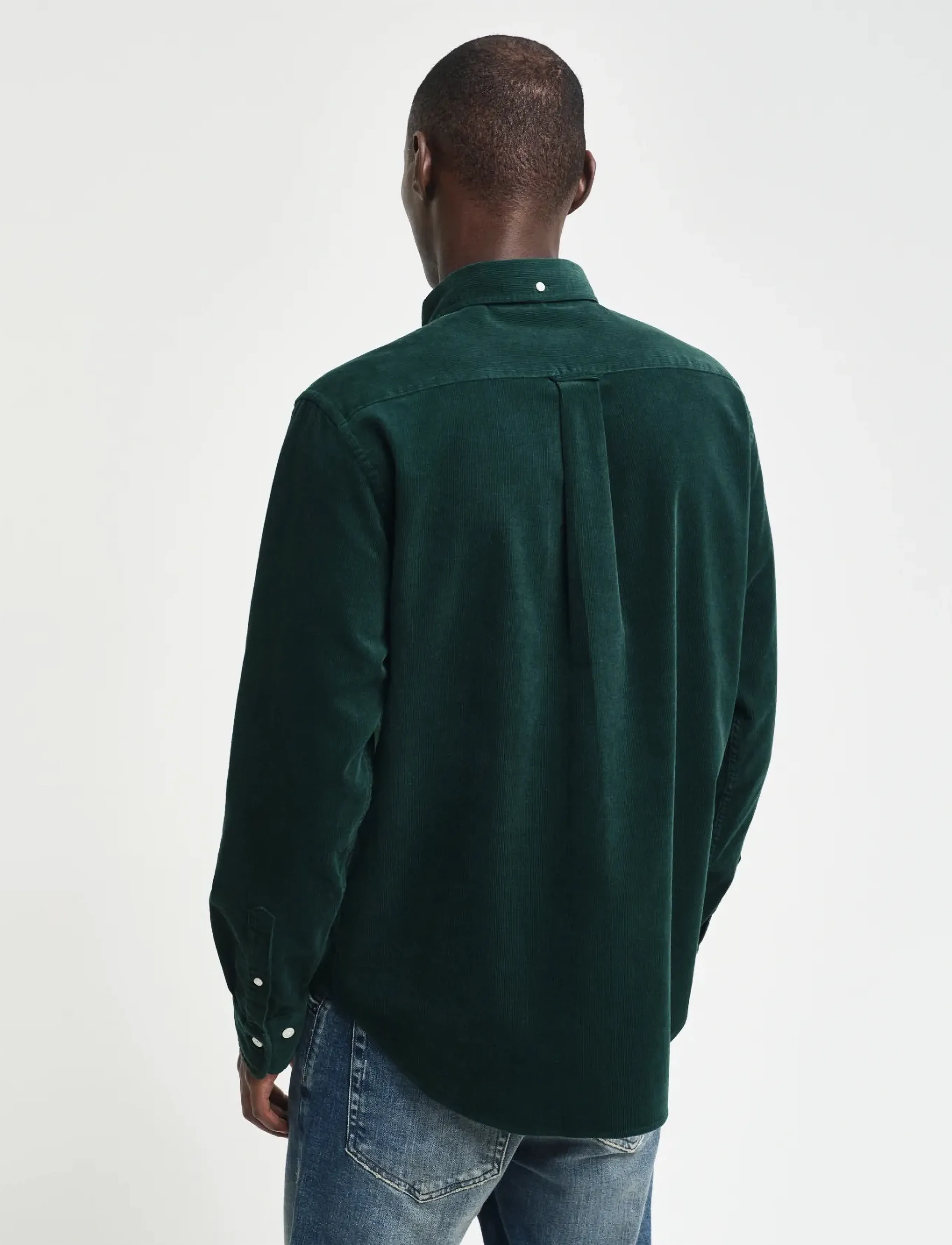 GANT - REG UT CORDUROY SHIRT - tartan green - 3